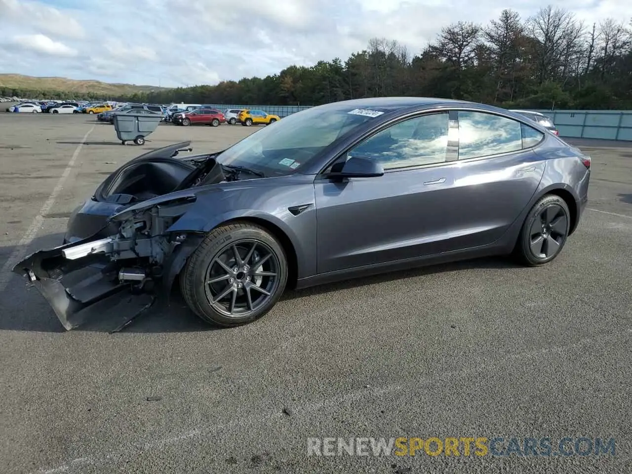 1 Photograph of a damaged car 5YJ3E1EA5PF708598 TESLA MODEL 3 2023