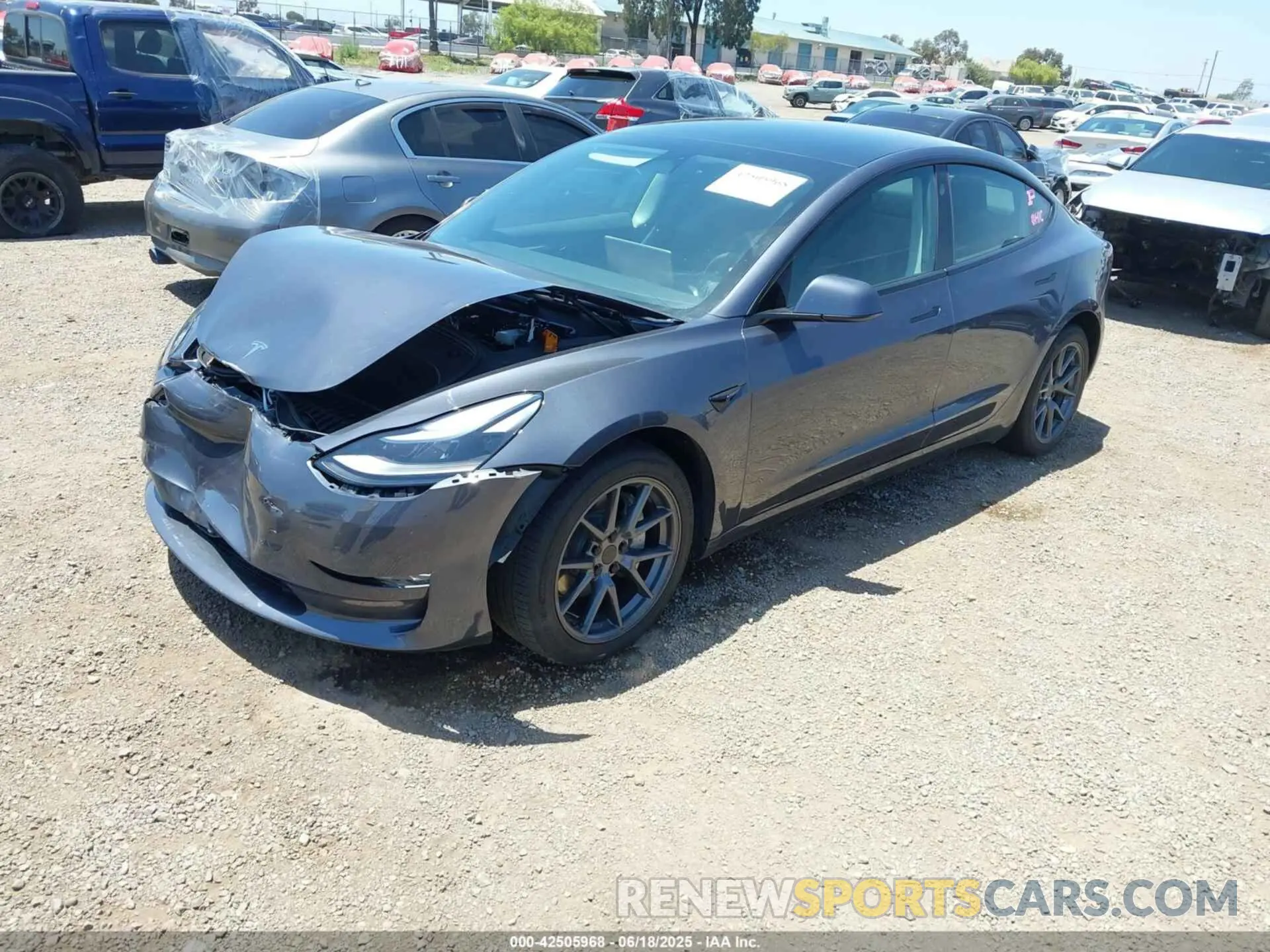 2 Photograph of a damaged car 5YJ3E1EA5PF709931 TESLA MODEL 3 2023