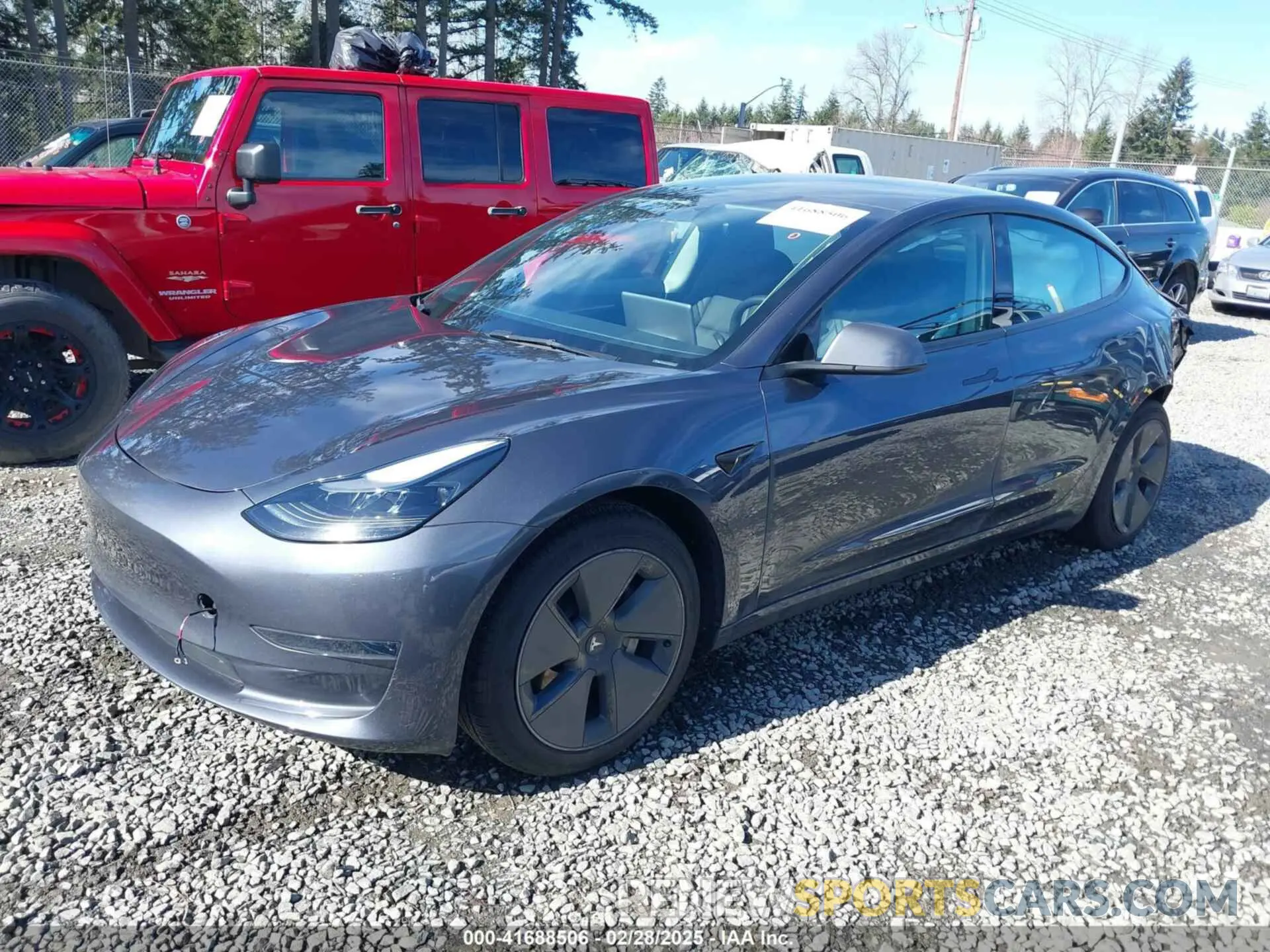 2 Photograph of a damaged car 5YJ3E1EA5PF714126 TESLA MODEL 3 2023
