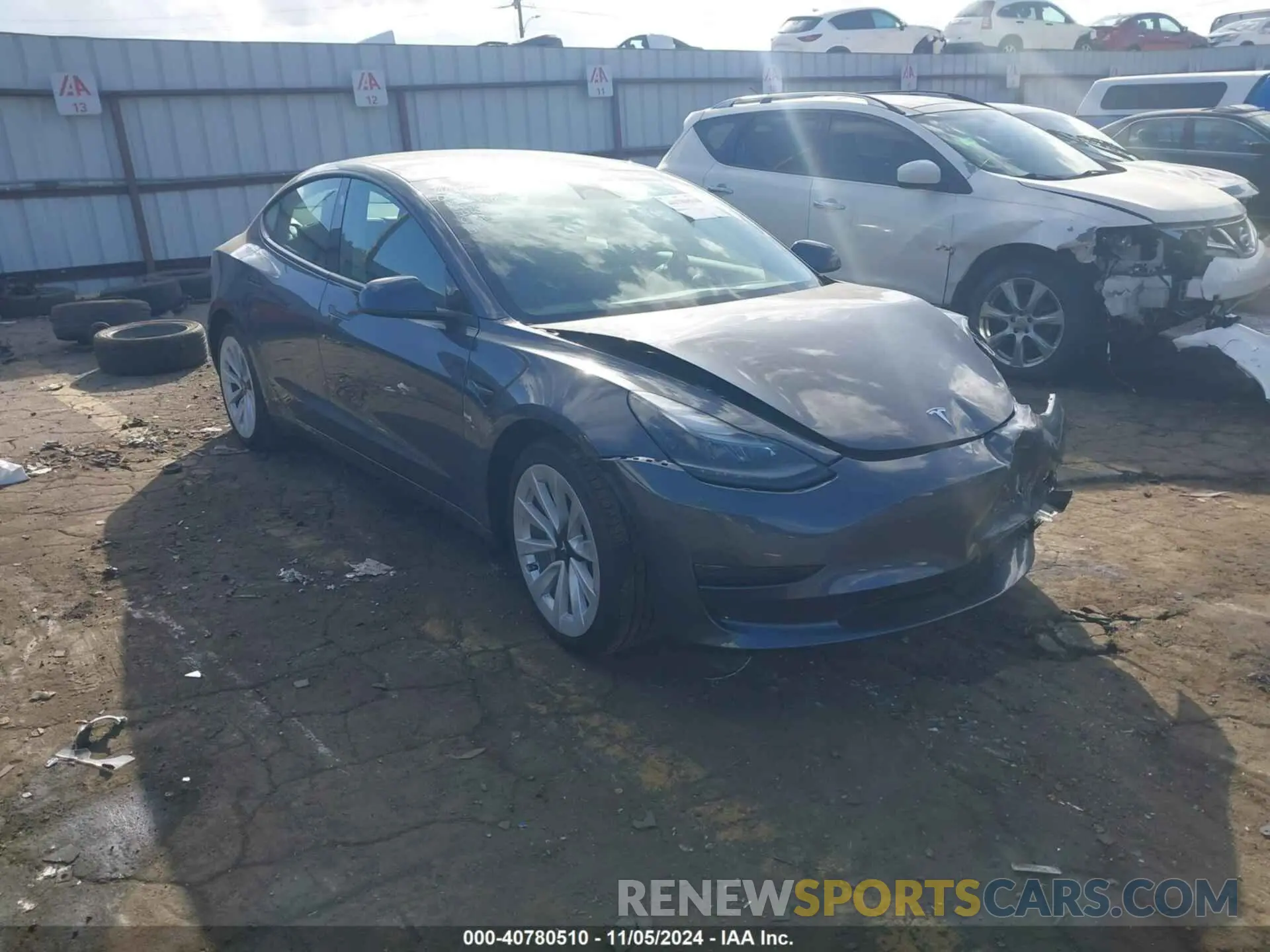 1 Photograph of a damaged car 5YJ3E1EA6PF383198 TESLA MODEL 3 2023