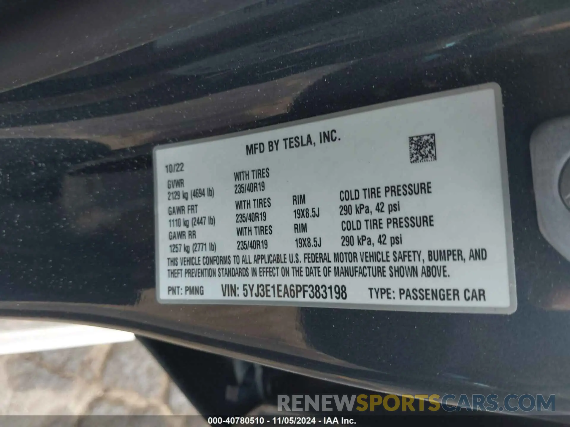 8 Photograph of a damaged car 5YJ3E1EA6PF383198 TESLA MODEL 3 2023