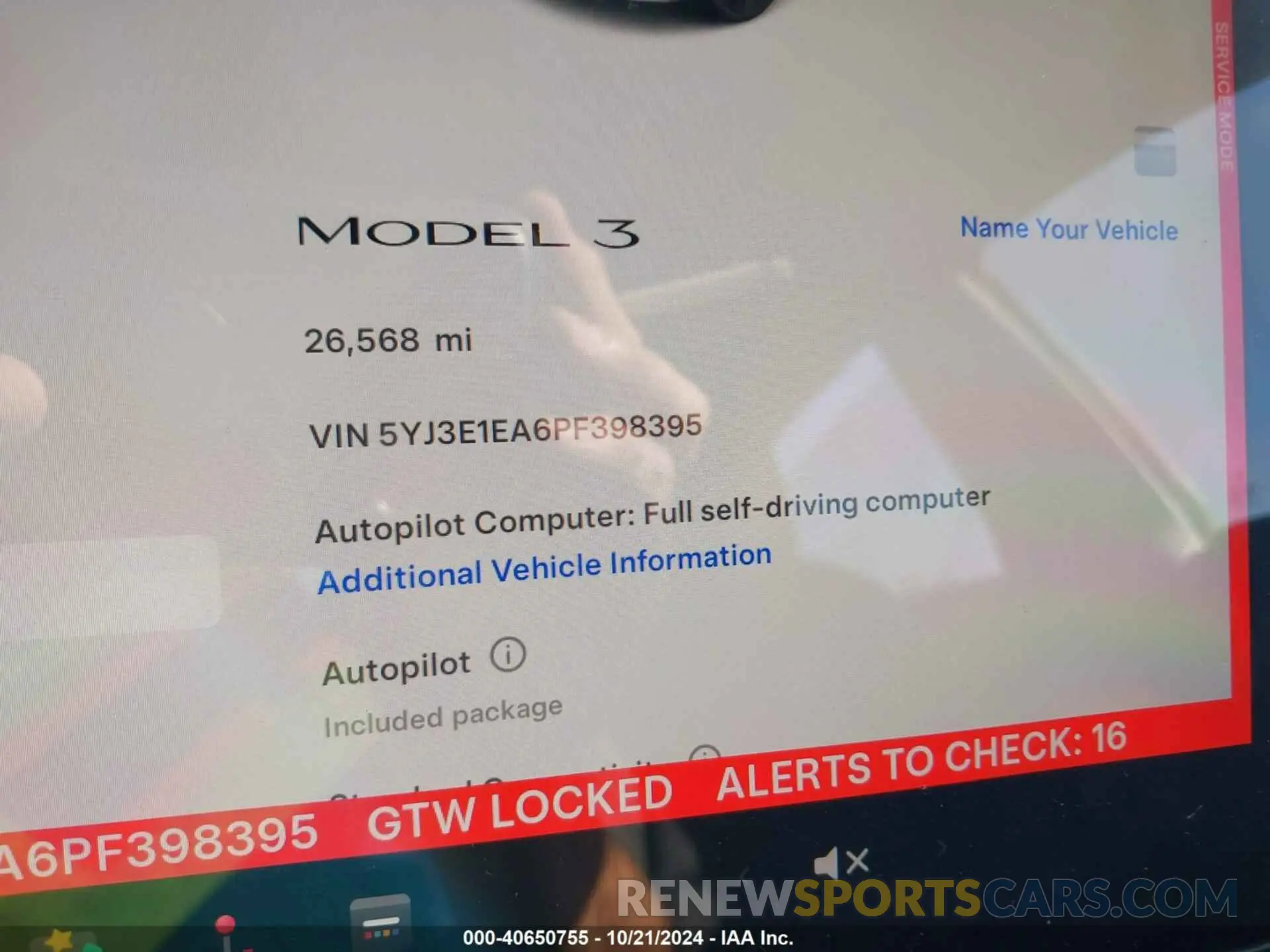 7 Photograph of a damaged car 5YJ3E1EA6PF398395 TESLA MODEL 3 2023