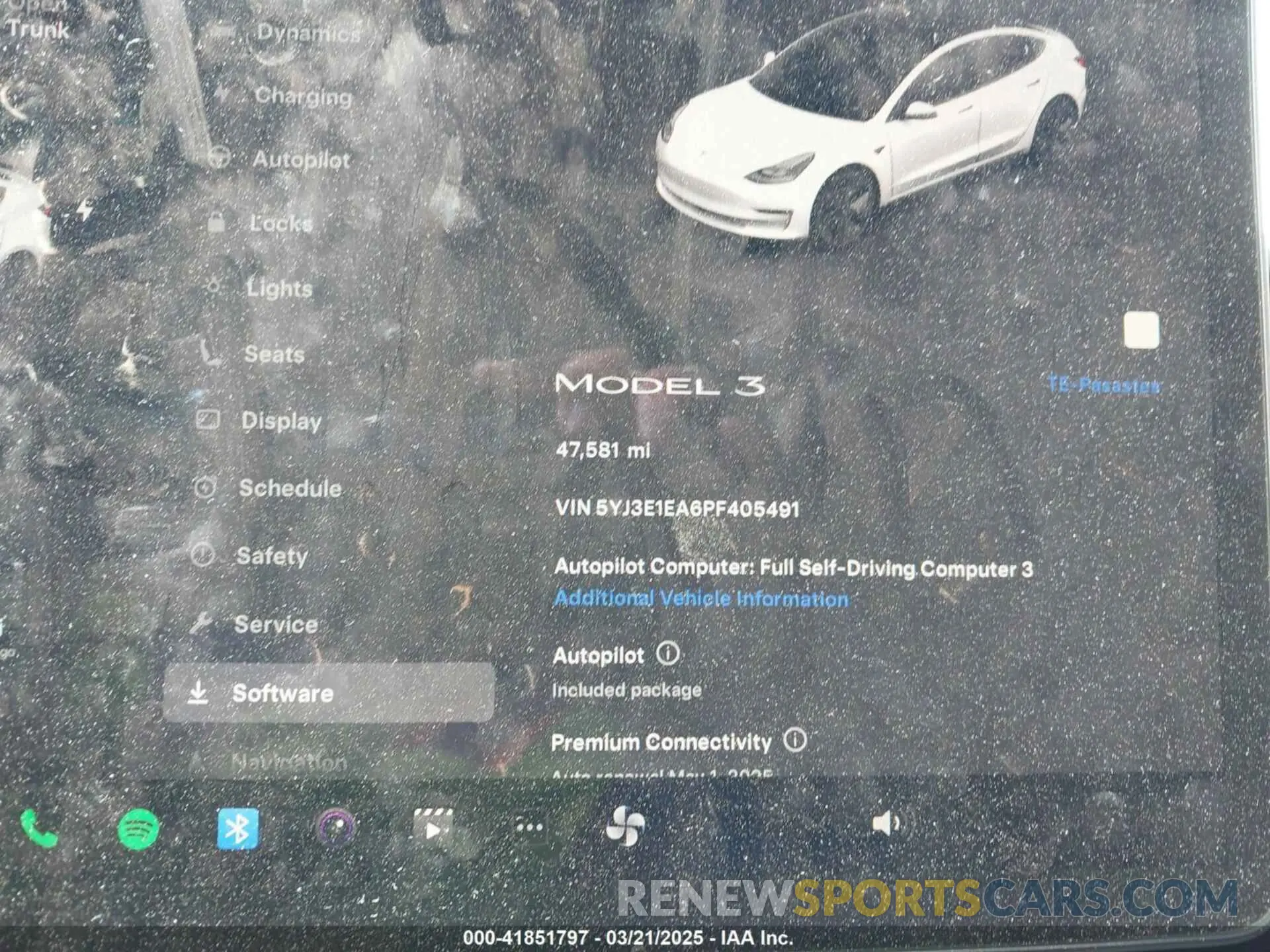 7 Photograph of a damaged car 5YJ3E1EA6PF405491 TESLA MODEL 3 2023