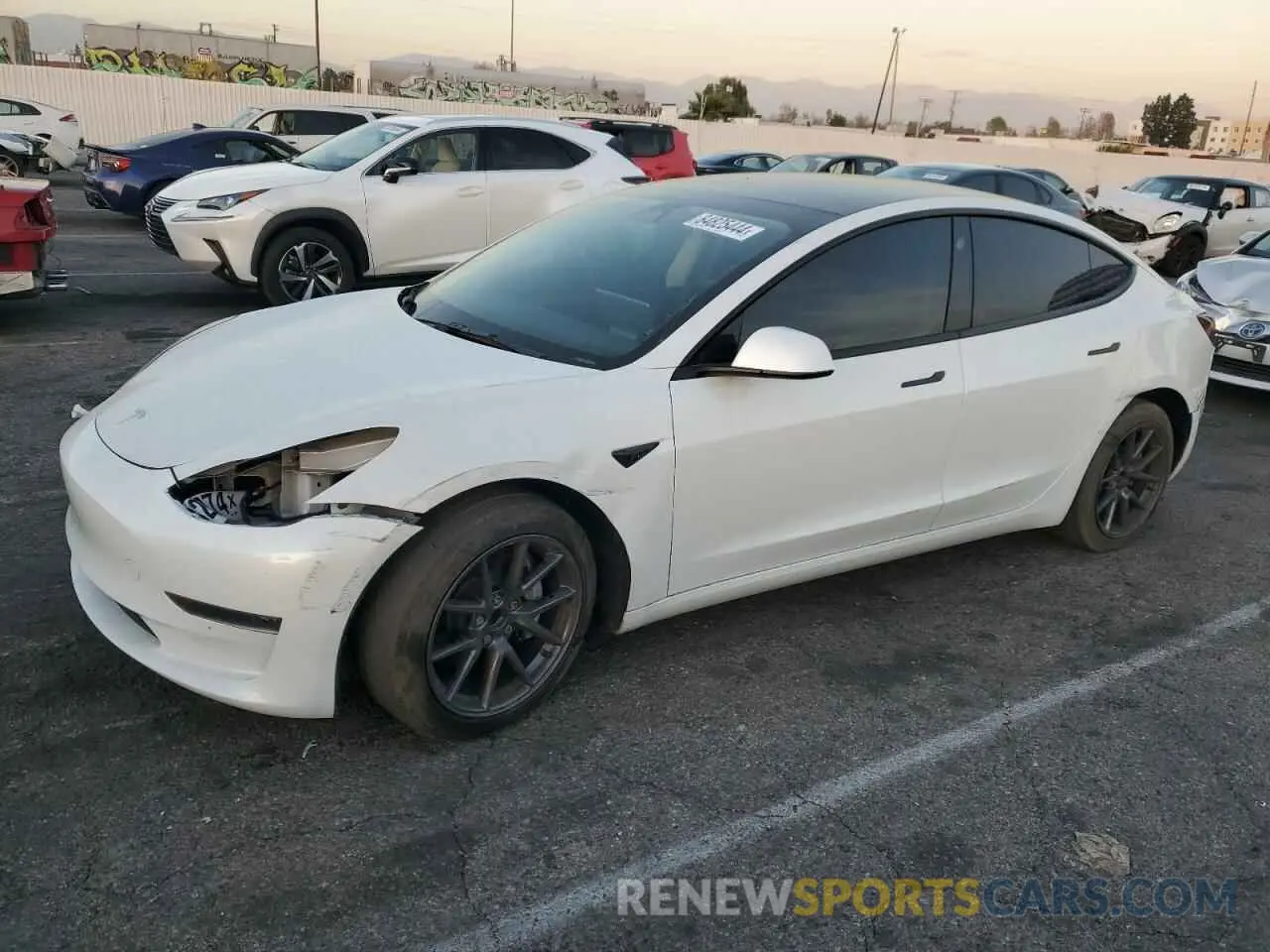 1 Photograph of a damaged car 5YJ3E1EA6PF413431 TESLA MODEL 3 2023