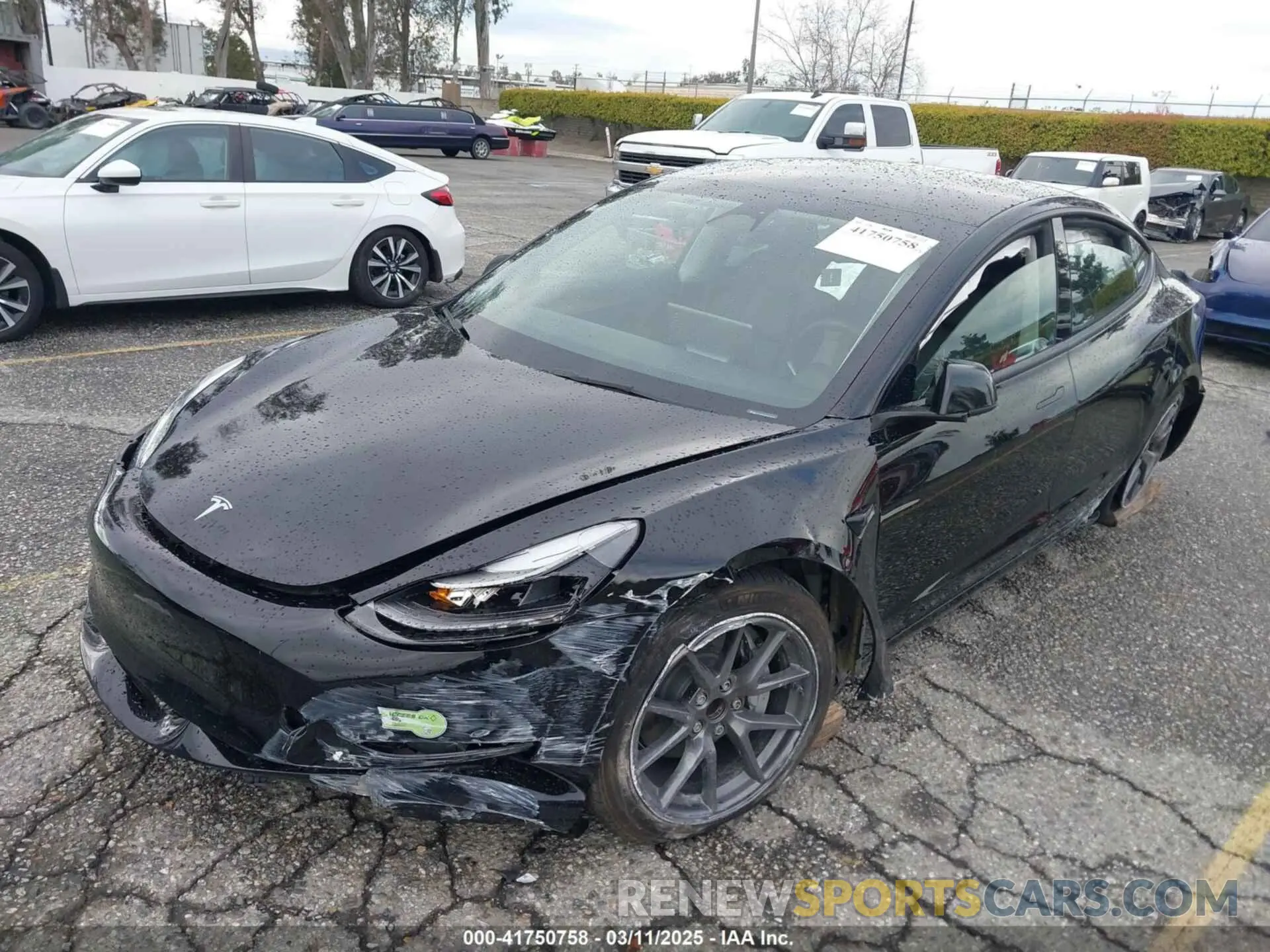 2 Photograph of a damaged car 5YJ3E1EA6PF421626 TESLA MODEL 3 2023