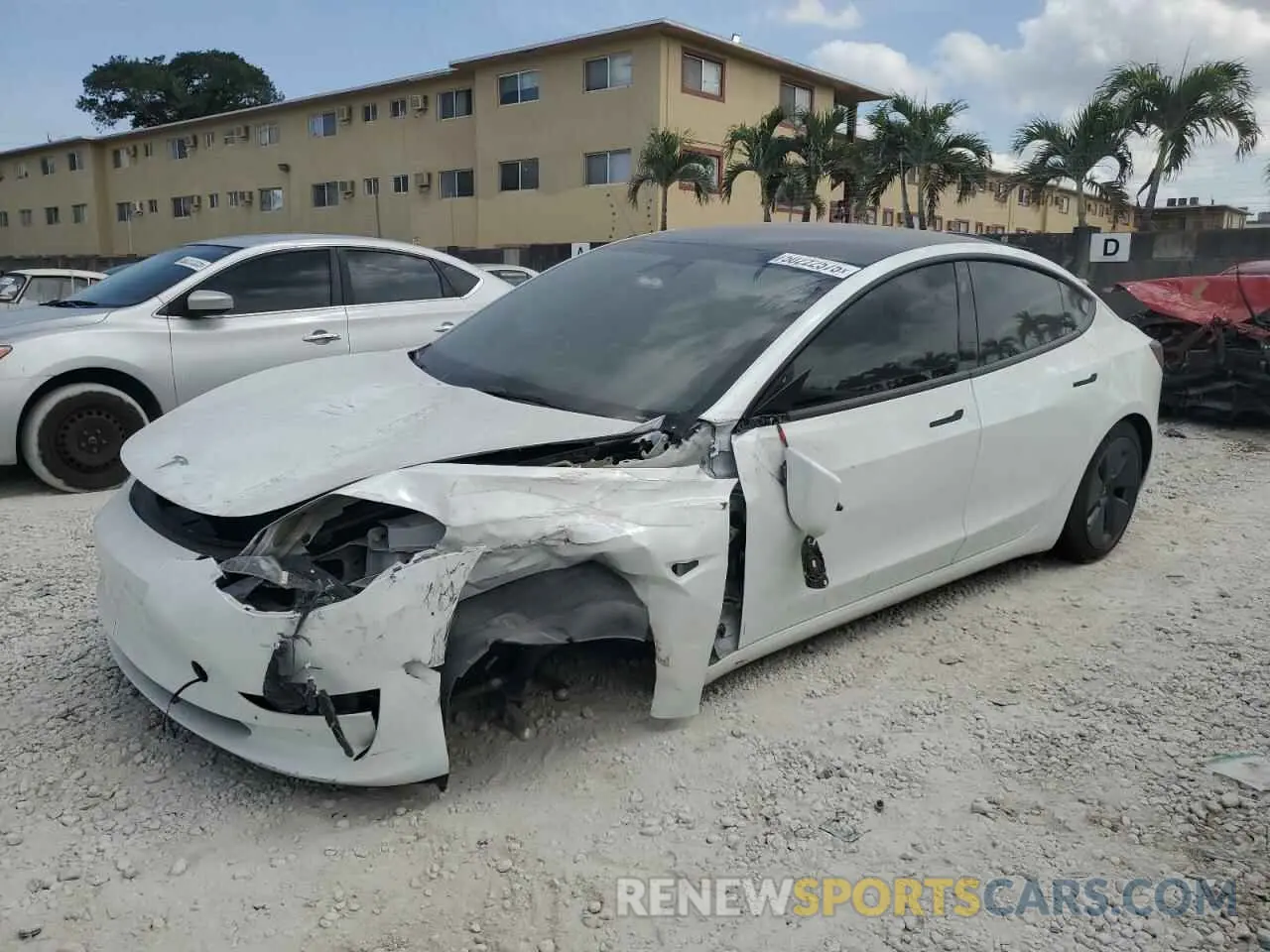 1 Photograph of a damaged car 5YJ3E1EA6PF429368 TESLA MODEL 3 2023