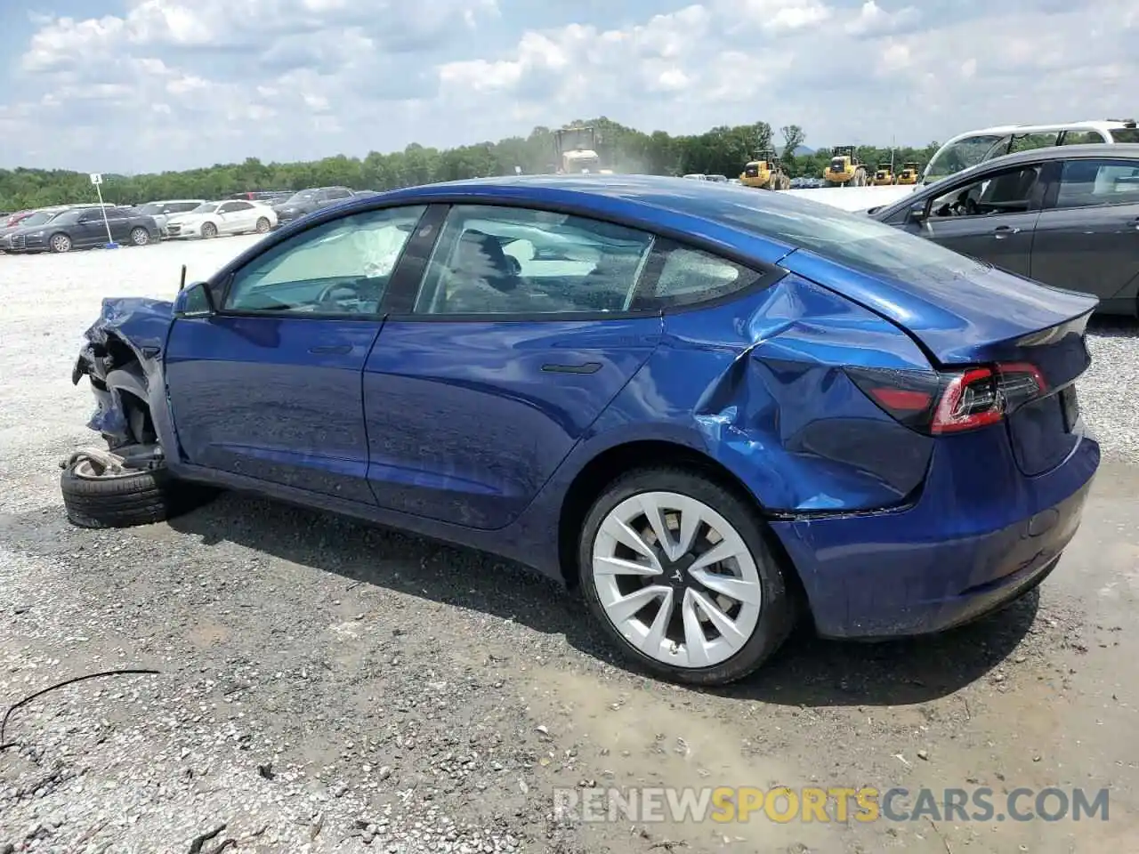 2 Photograph of a damaged car 5YJ3E1EA6PF435459 TESLA MODEL 3 2023