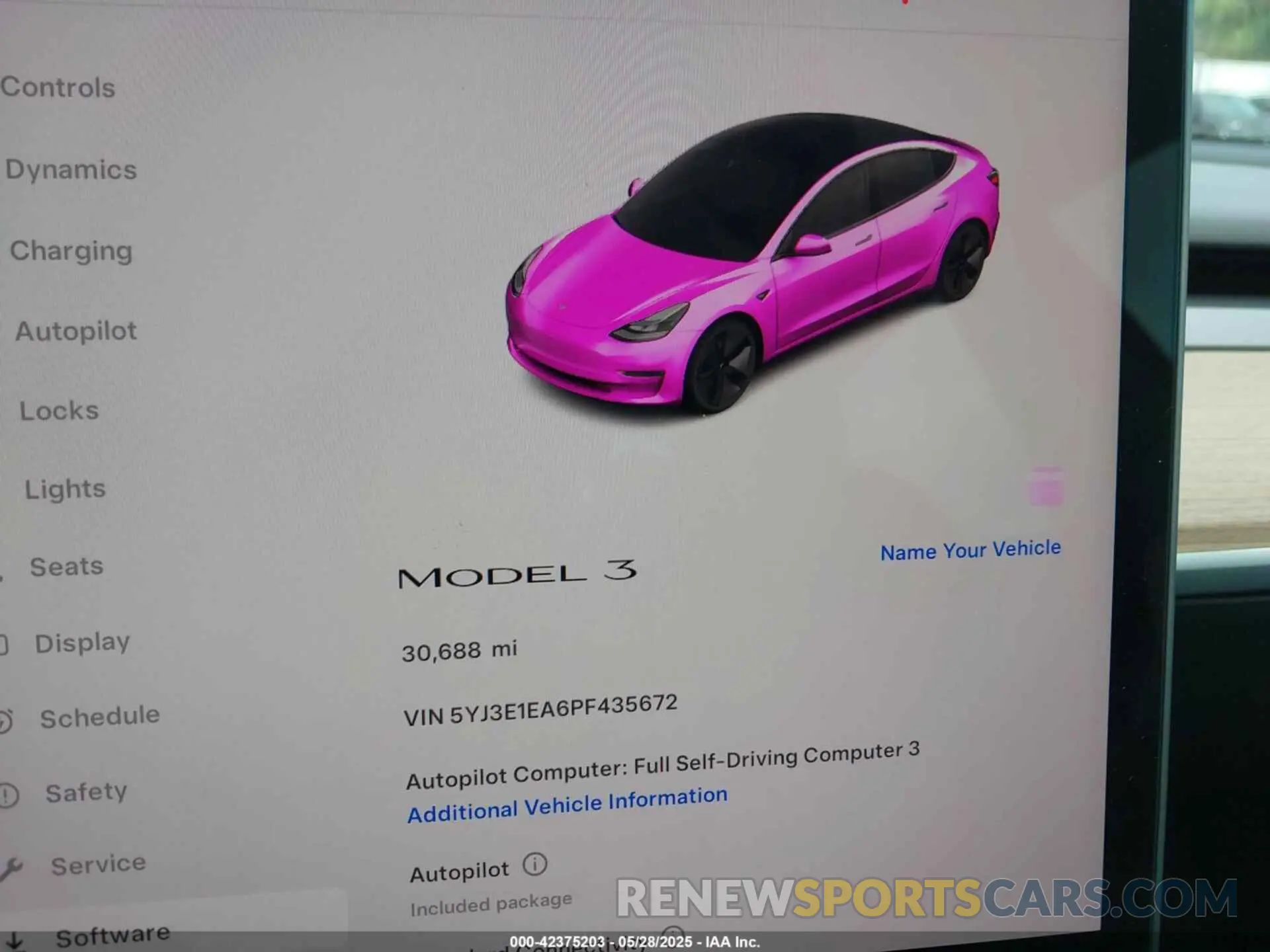 7 Photograph of a damaged car 5YJ3E1EA6PF435672 TESLA MODEL 3 2023