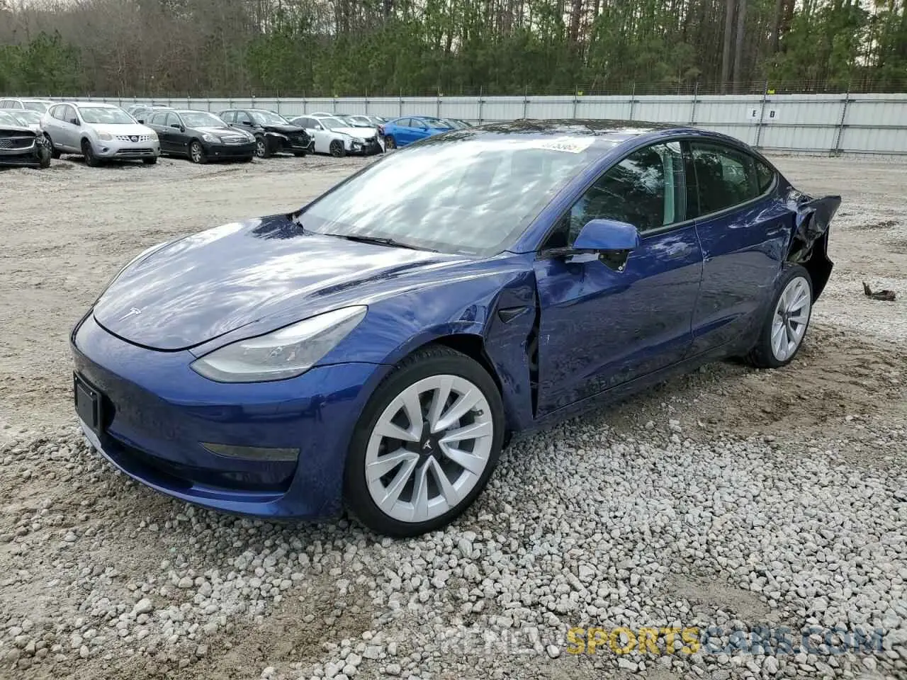 1 Photograph of a damaged car 5YJ3E1EA6PF436787 TESLA MODEL 3 2023