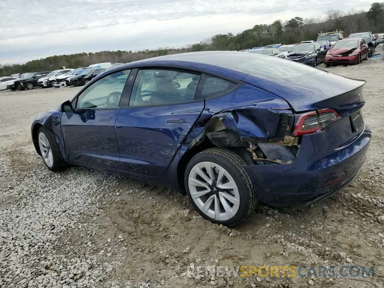 2 Photograph of a damaged car 5YJ3E1EA6PF436787 TESLA MODEL 3 2023