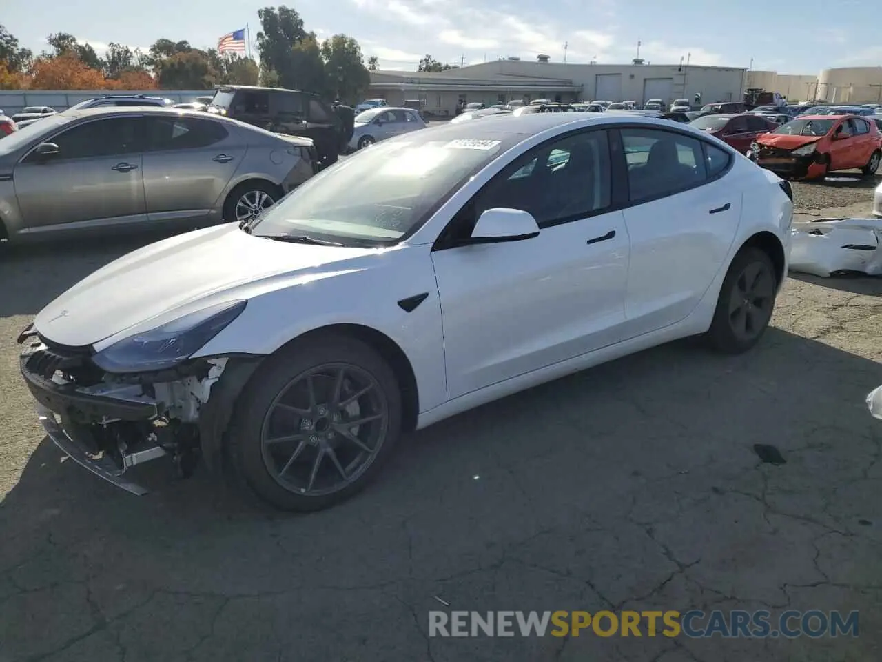 1 Photograph of a damaged car 5YJ3E1EA6PF452973 TESLA MODEL 3 2023