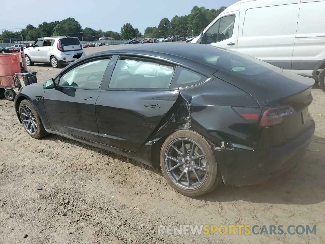 2 Photograph of a damaged car 5YJ3E1EA6PF453928 TESLA MODEL 3 2023