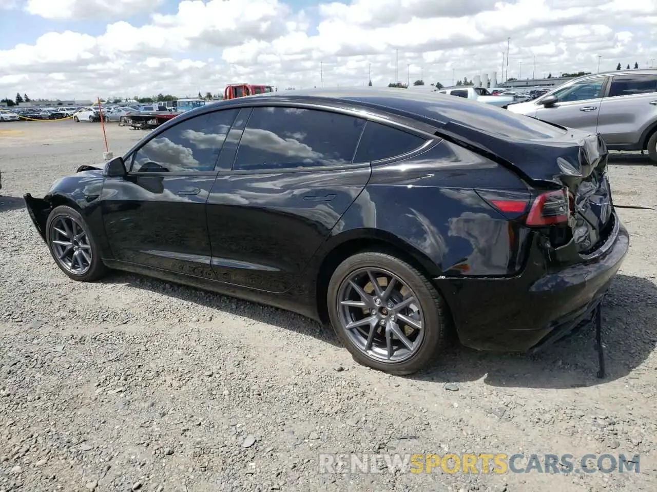 2 Photograph of a damaged car 5YJ3E1EA6PF454254 TESLA MODEL 3 2023