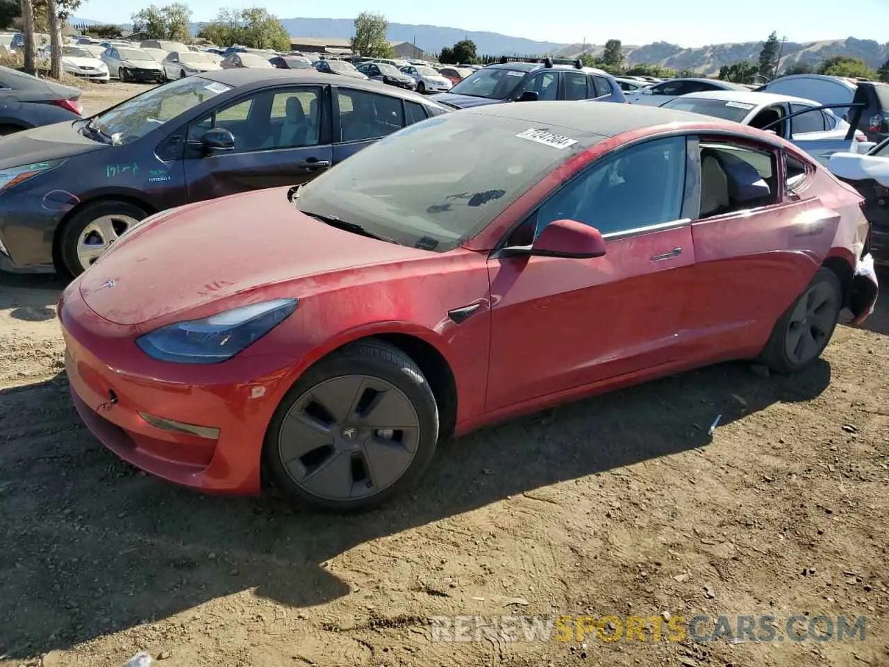 1 Photograph of a damaged car 5YJ3E1EA6PF460491 TESLA MODEL 3 2023