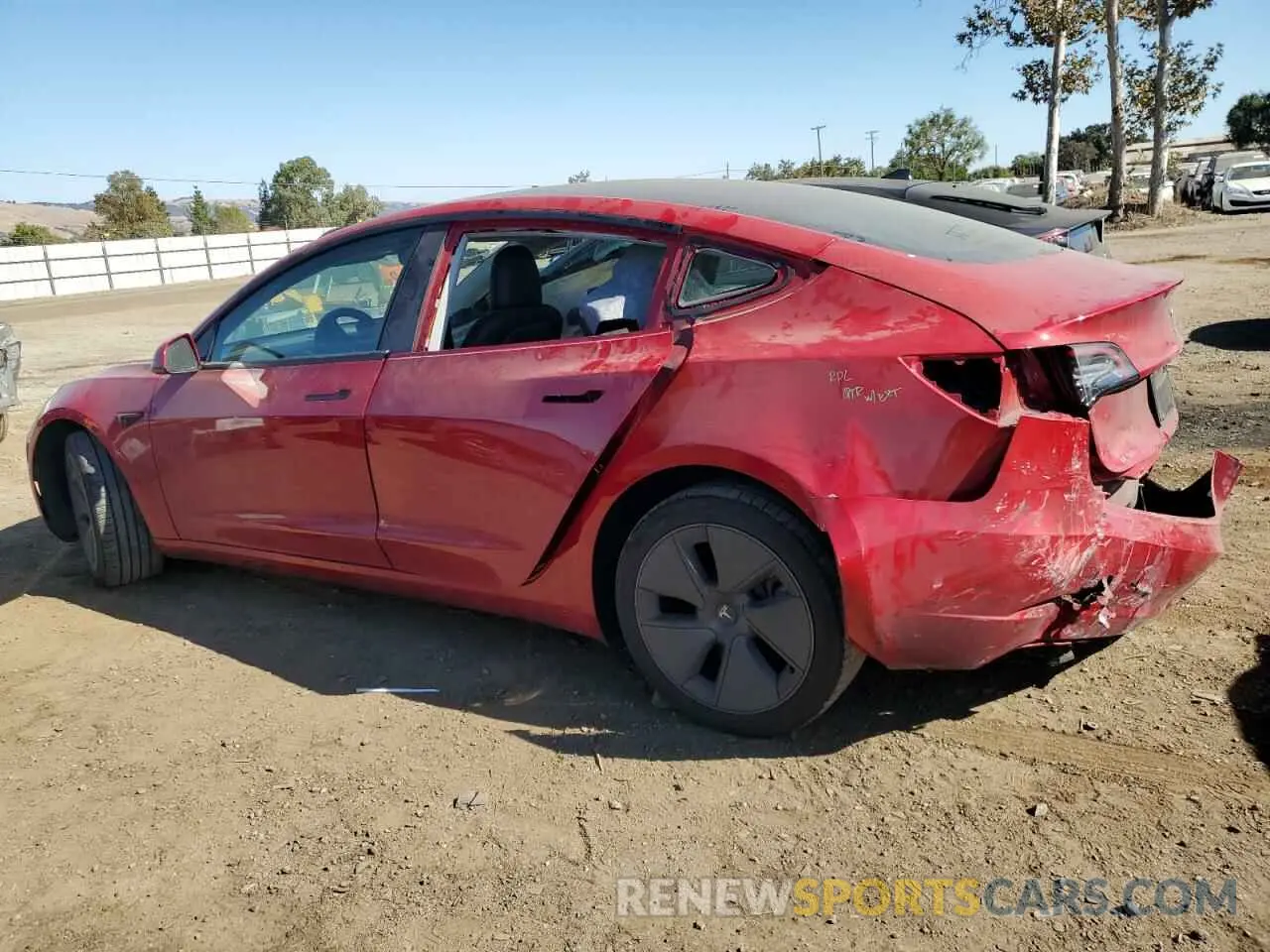2 Photograph of a damaged car 5YJ3E1EA6PF460491 TESLA MODEL 3 2023