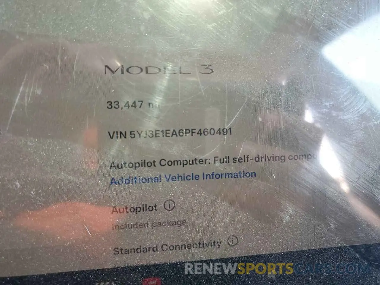 9 Photograph of a damaged car 5YJ3E1EA6PF460491 TESLA MODEL 3 2023