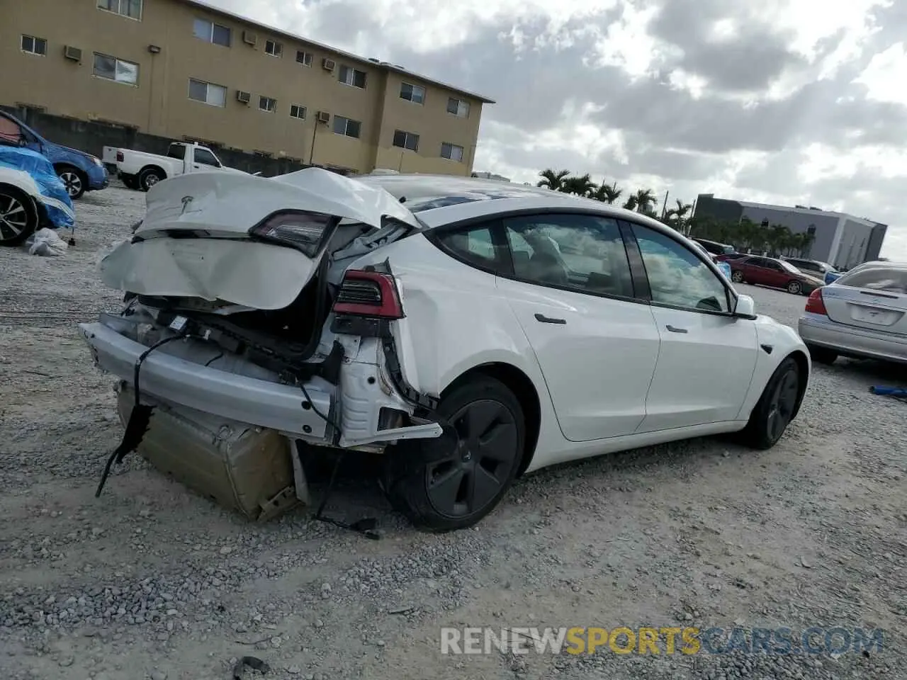 3 Photograph of a damaged car 5YJ3E1EA6PF487139 TESLA MODEL 3 2023