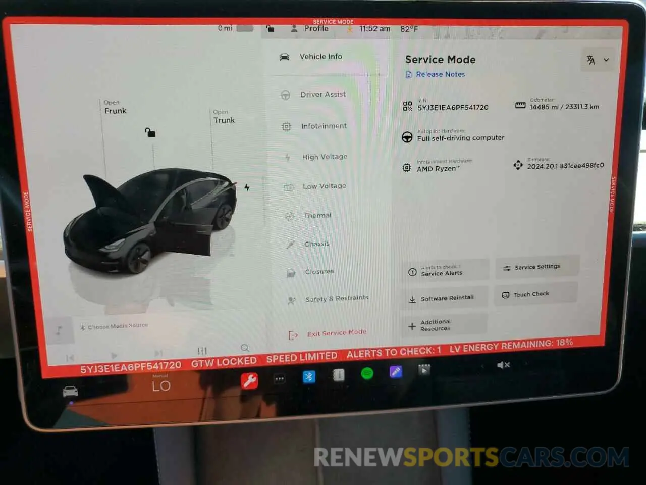 9 Photograph of a damaged car 5YJ3E1EA6PF541720 TESLA MODEL 3 2023