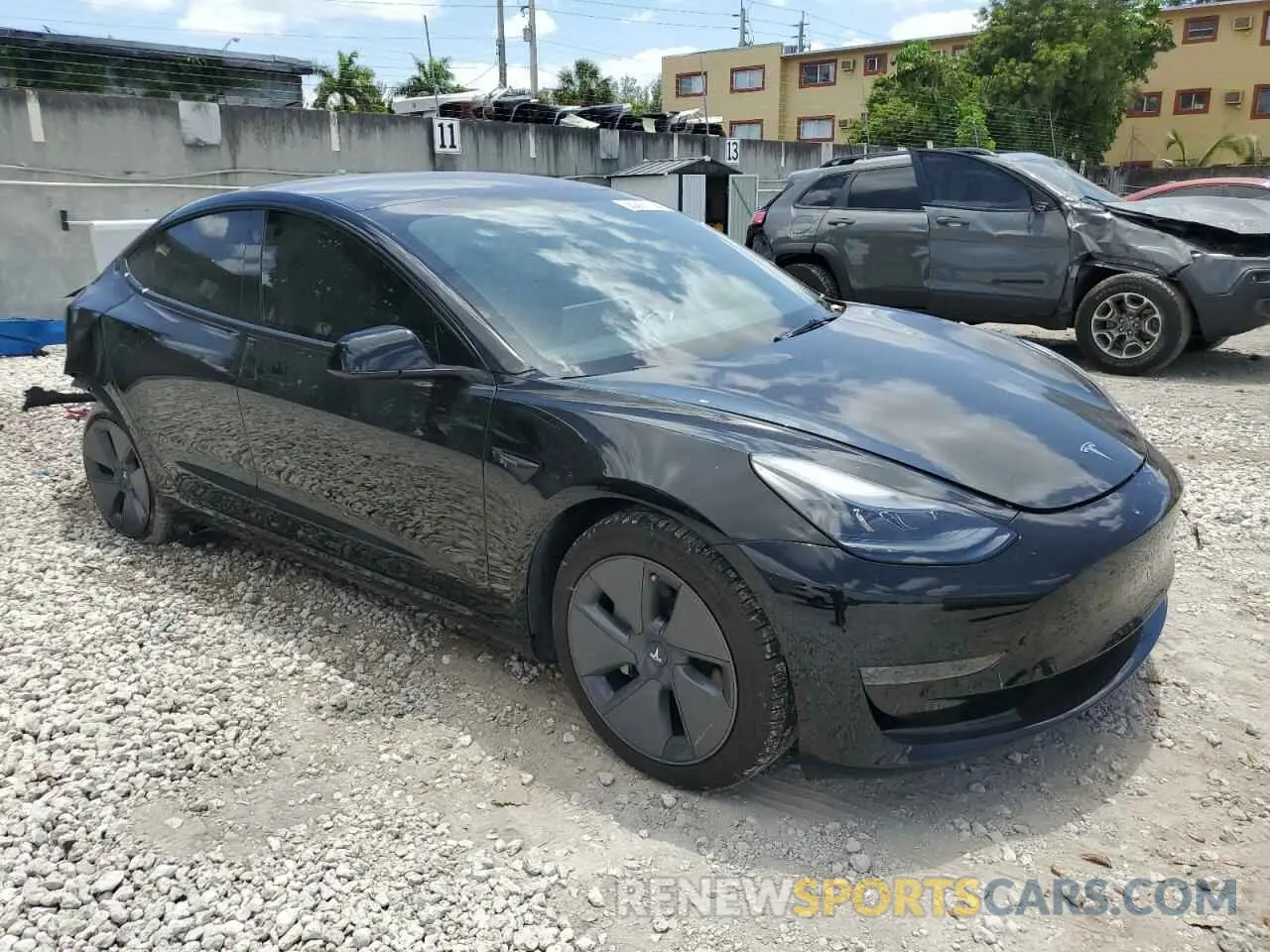 4 Photograph of a damaged car 5YJ3E1EA6PF546772 TESLA MODEL 3 2023