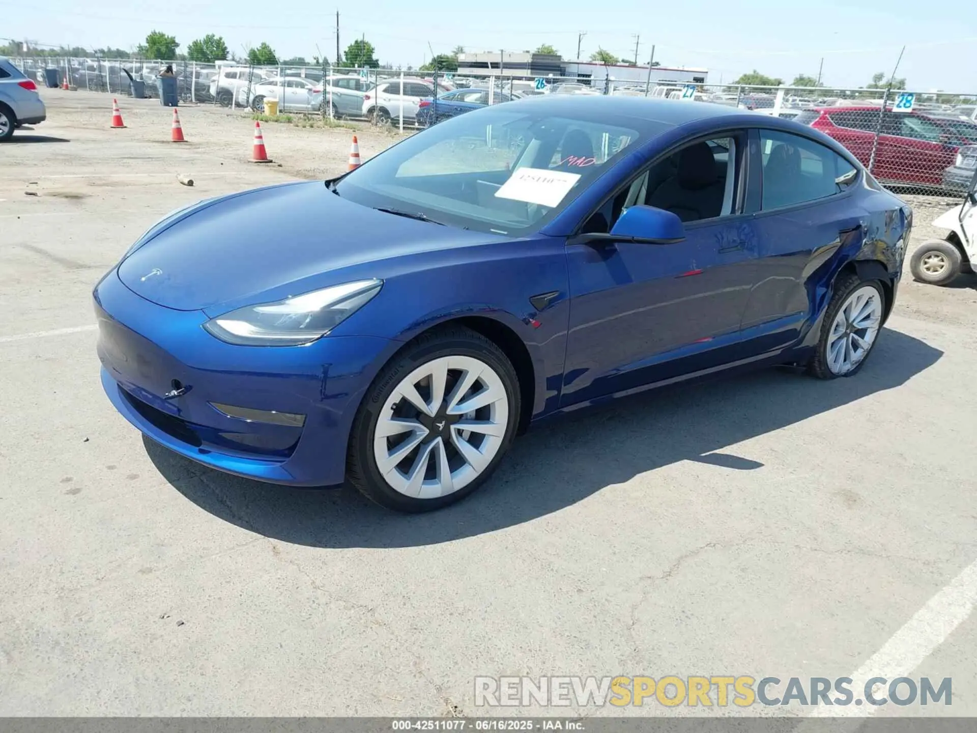 2 Photograph of a damaged car 5YJ3E1EA6PF547209 TESLA MODEL 3 2023
