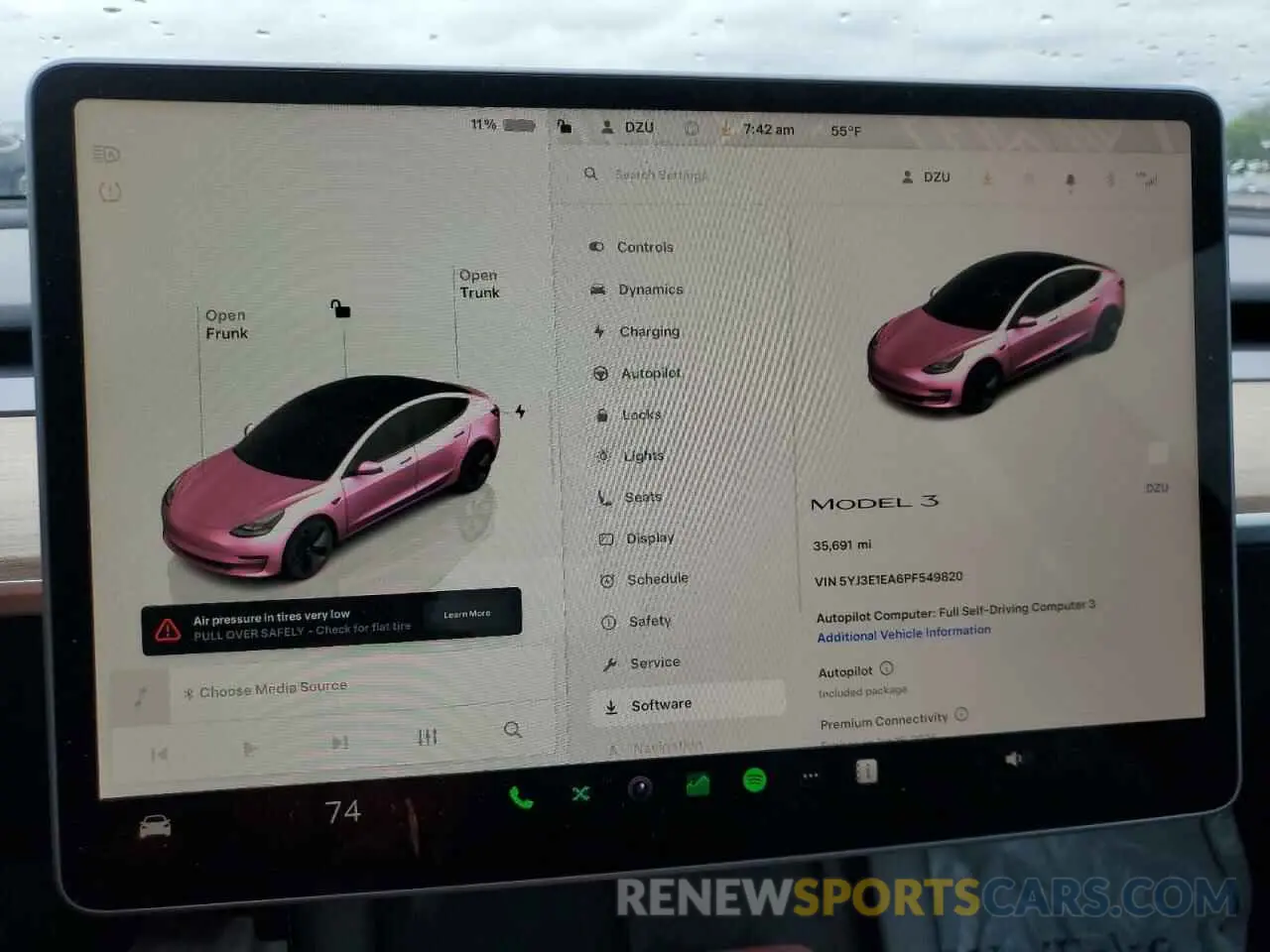 9 Photograph of a damaged car 5YJ3E1EA6PF549820 TESLA MODEL 3 2023