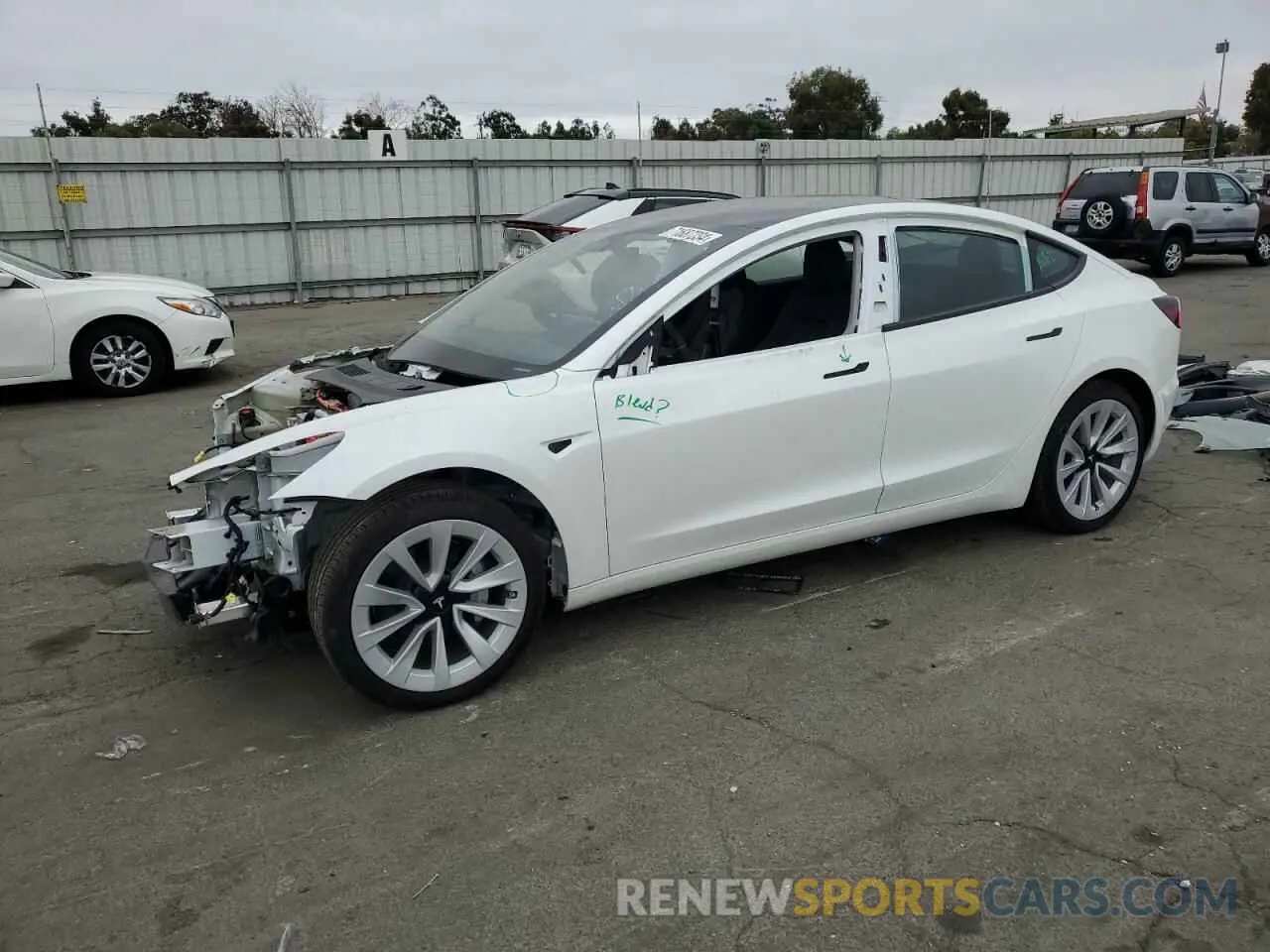 1 Photograph of a damaged car 5YJ3E1EA6PF553740 TESLA MODEL 3 2023