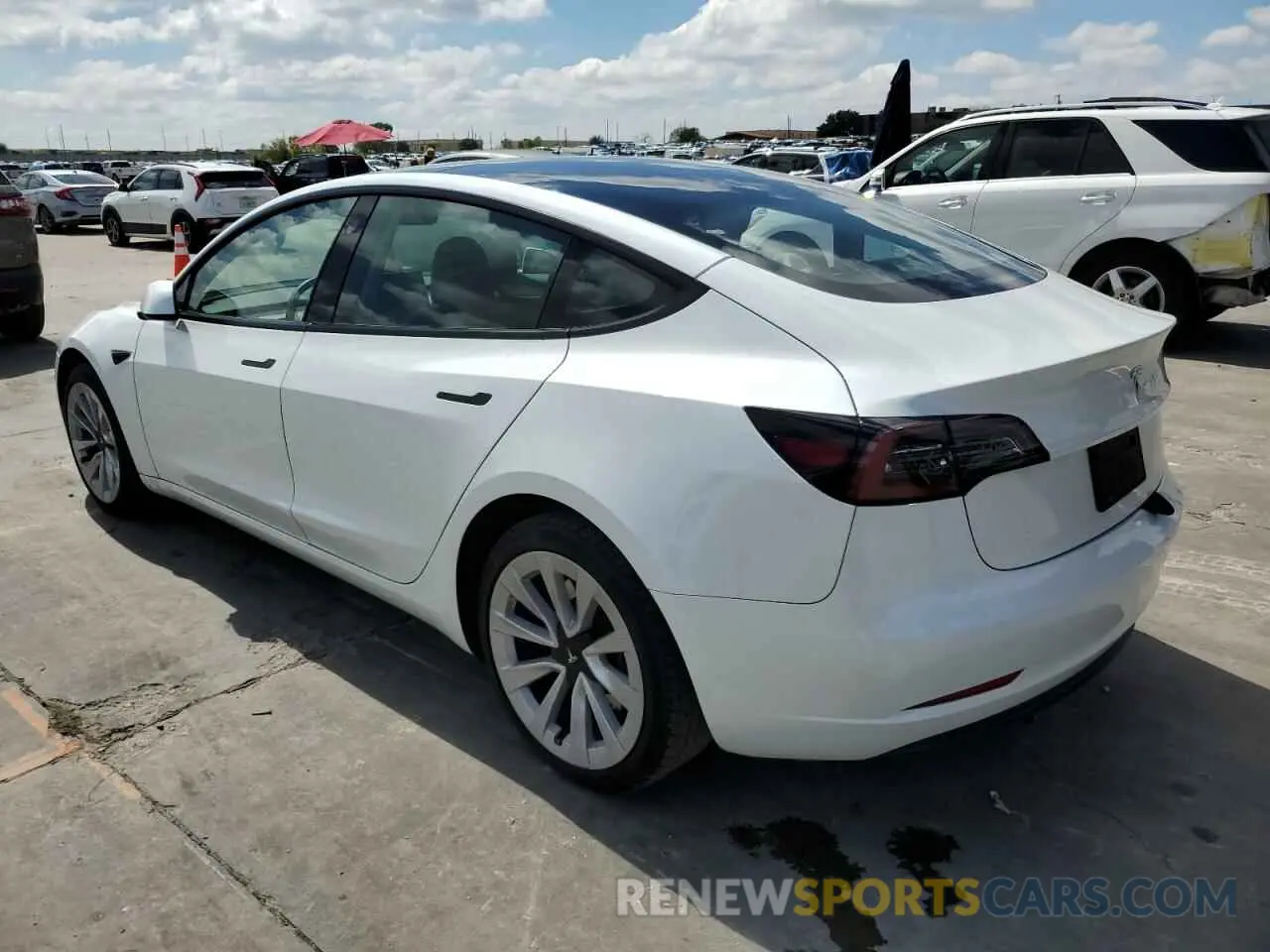 2 Photograph of a damaged car 5YJ3E1EA6PF566696 TESLA MODEL 3 2023