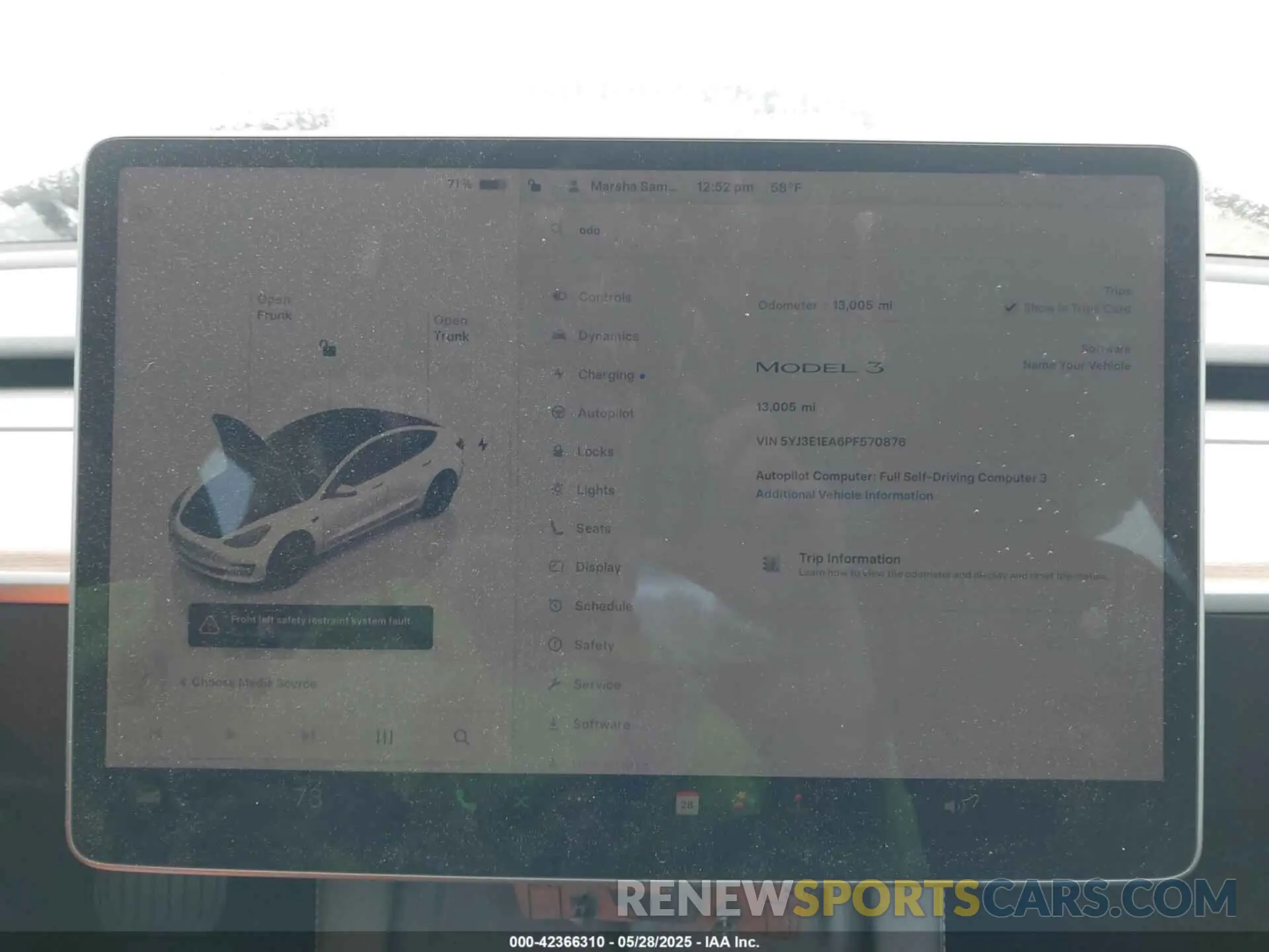 7 Photograph of a damaged car 5YJ3E1EA6PF570876 TESLA MODEL 3 2023