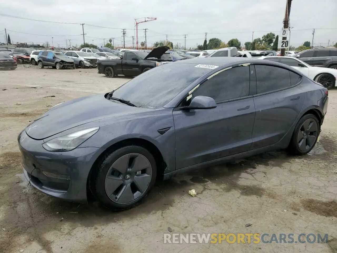 1 Photograph of a damaged car 5YJ3E1EA6PF573602 TESLA MODEL 3 2023