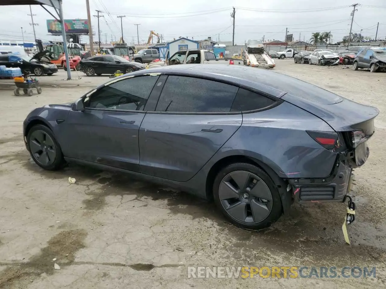 2 Photograph of a damaged car 5YJ3E1EA6PF573602 TESLA MODEL 3 2023