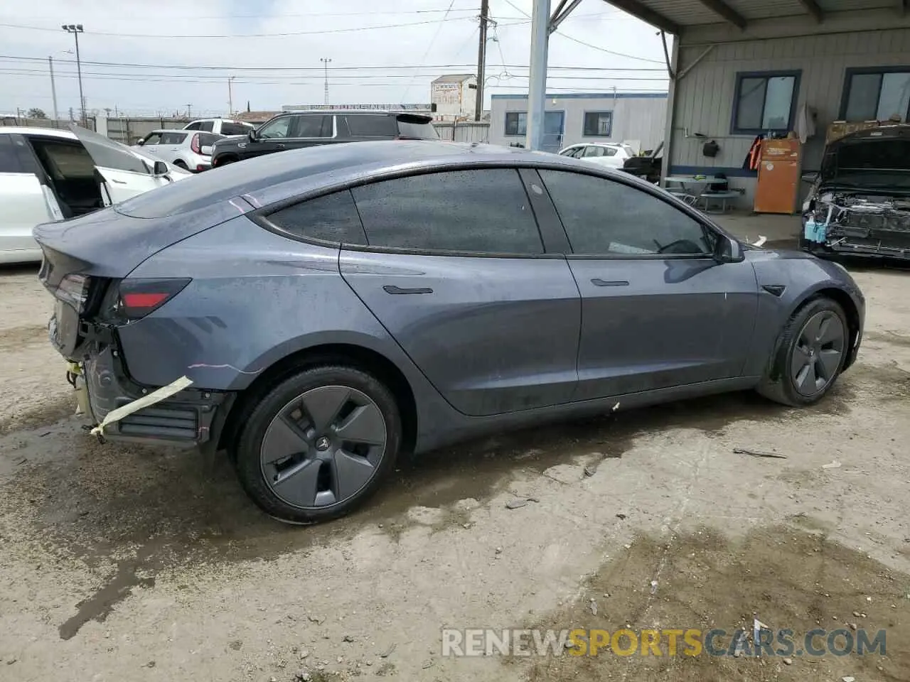 3 Photograph of a damaged car 5YJ3E1EA6PF573602 TESLA MODEL 3 2023