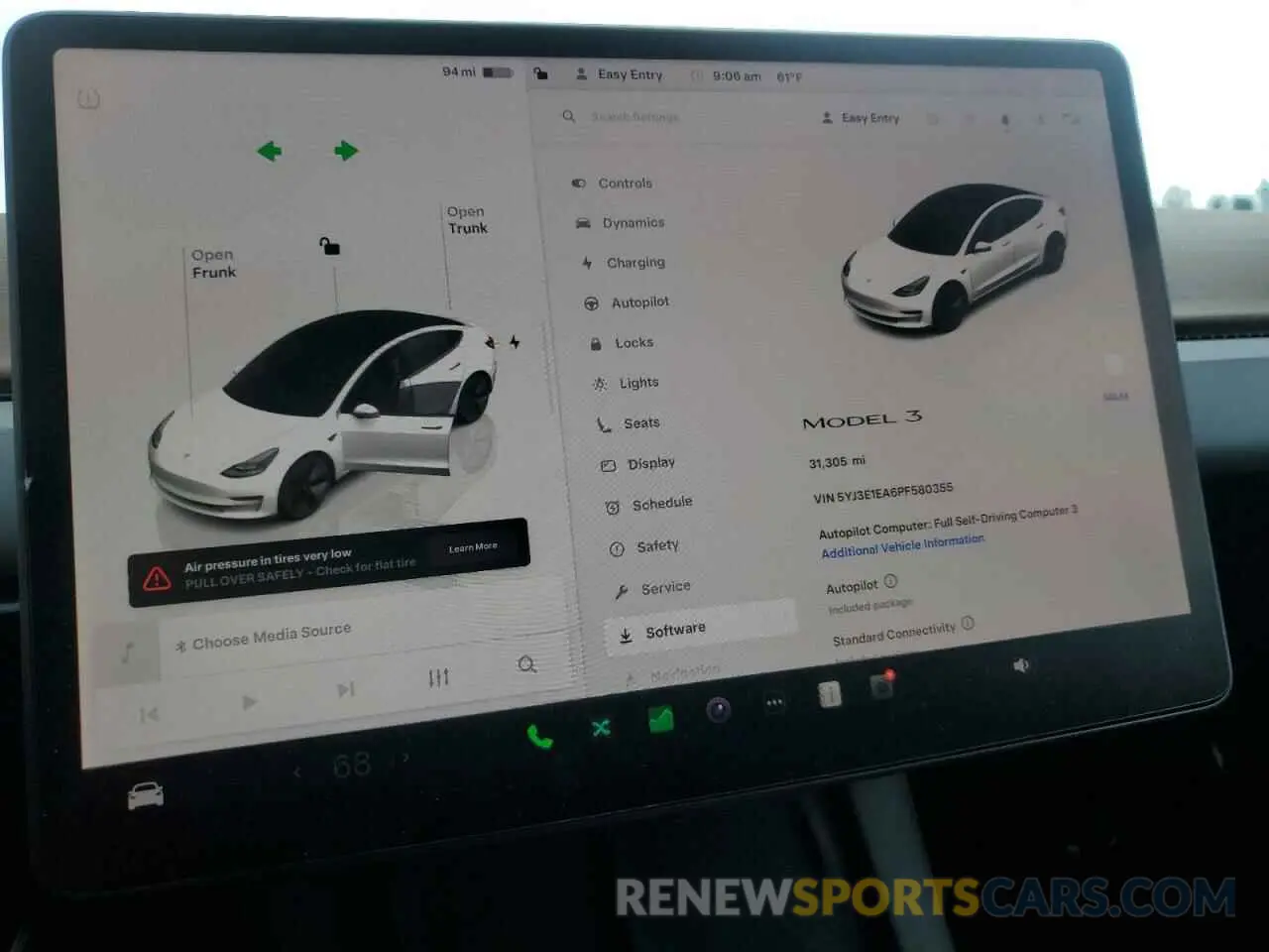 9 Photograph of a damaged car 5YJ3E1EA6PF580355 TESLA MODEL 3 2023