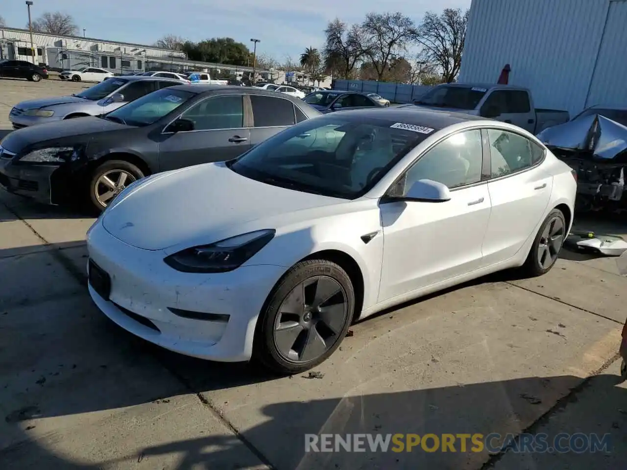 1 Photograph of a damaged car 5YJ3E1EA6PF588195 TESLA MODEL 3 2023