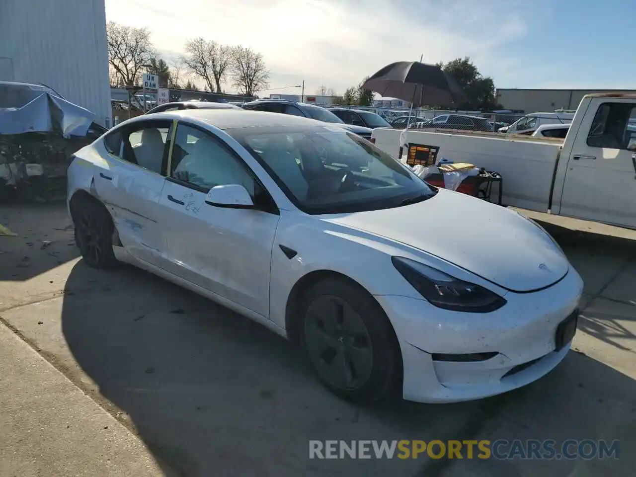 4 Photograph of a damaged car 5YJ3E1EA6PF588195 TESLA MODEL 3 2023