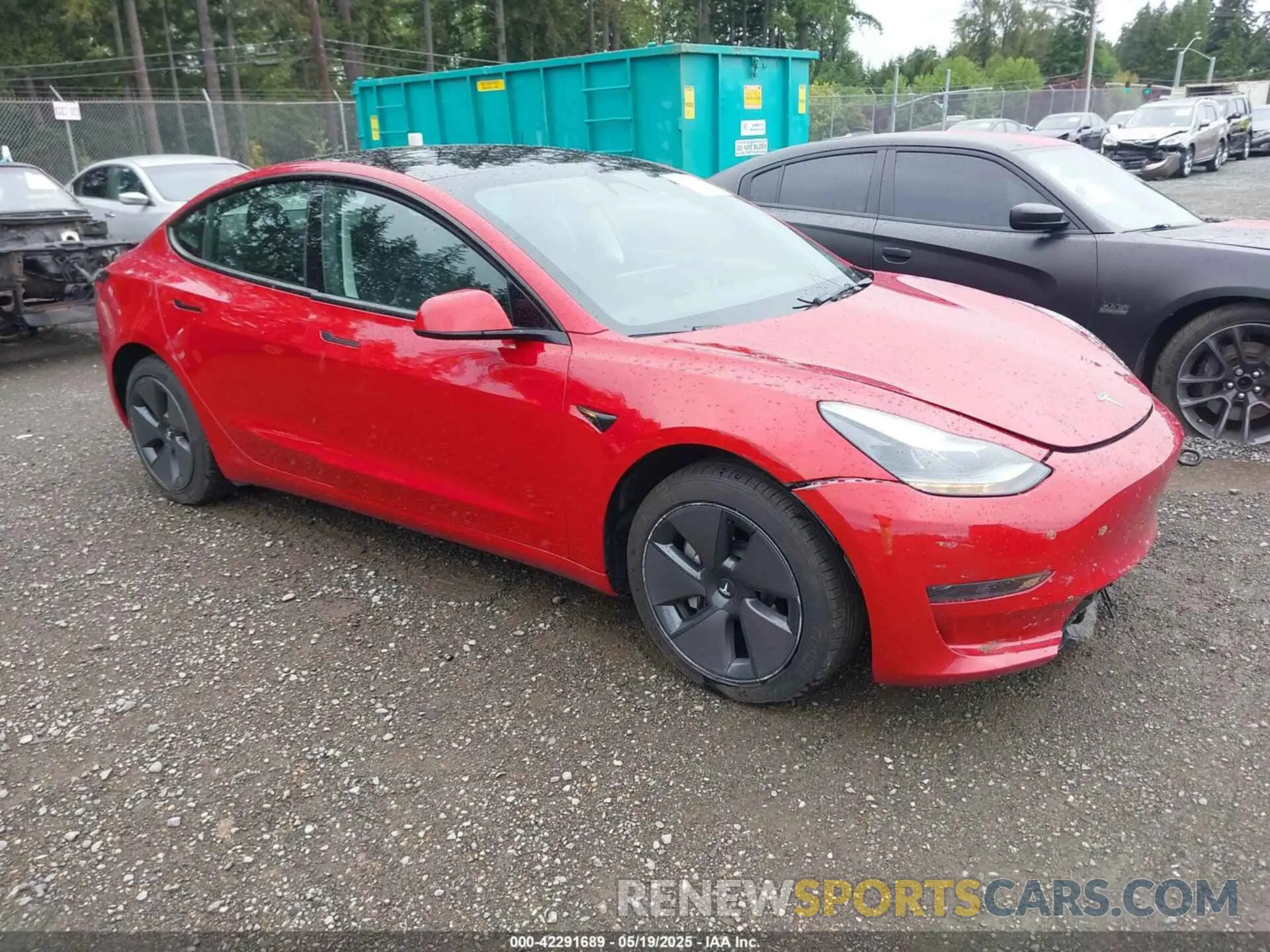 1 Photograph of a damaged car 5YJ3E1EA6PF601480 TESLA MODEL 3 2023
