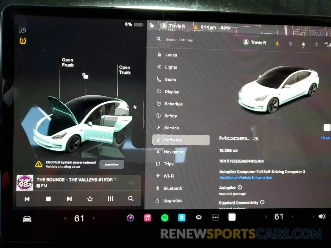9 Photograph of a damaged car 5YJ3E1EA6PF615704 TESLA MODEL 3 2023