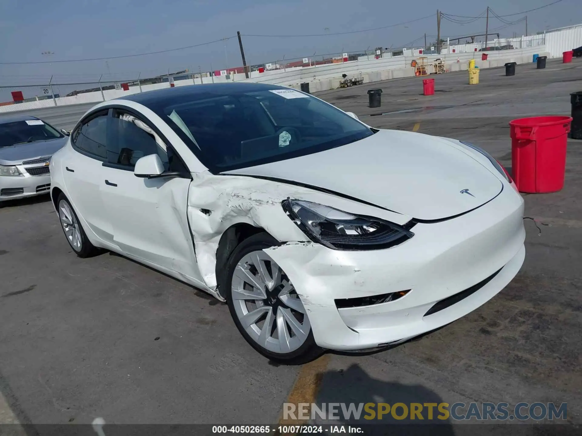 1 Photograph of a damaged car 5YJ3E1EA6PF616299 TESLA MODEL 3 2023