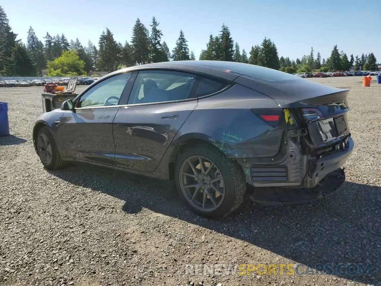 2 Photograph of a damaged car 5YJ3E1EA6PF643986 TESLA MODEL 3 2023