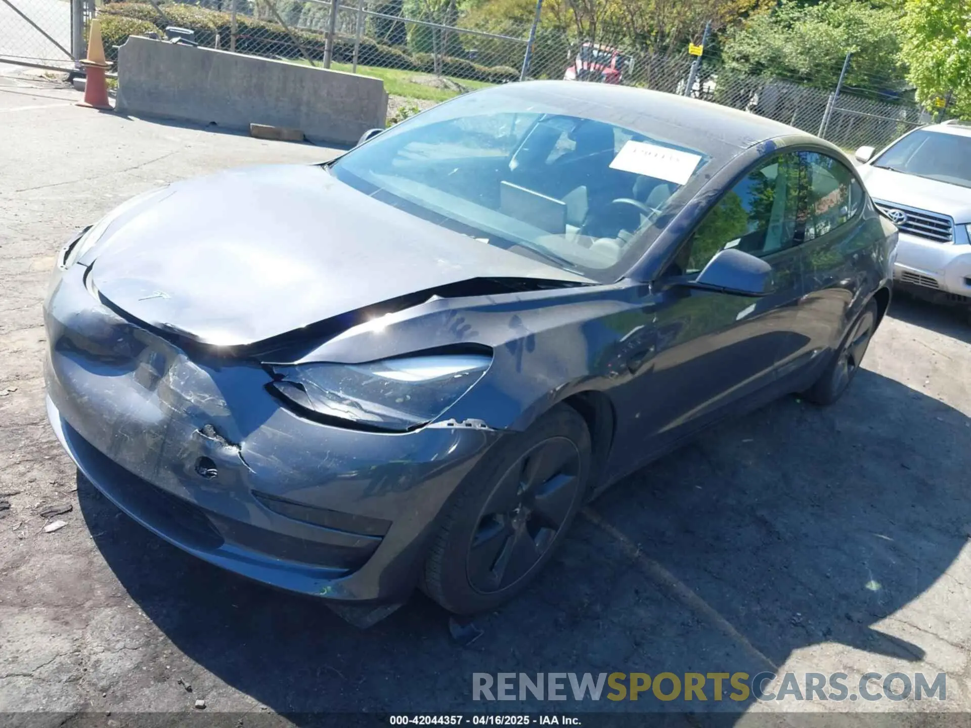 2 Photograph of a damaged car 5YJ3E1EA6PF645110 TESLA MODEL 3 2023