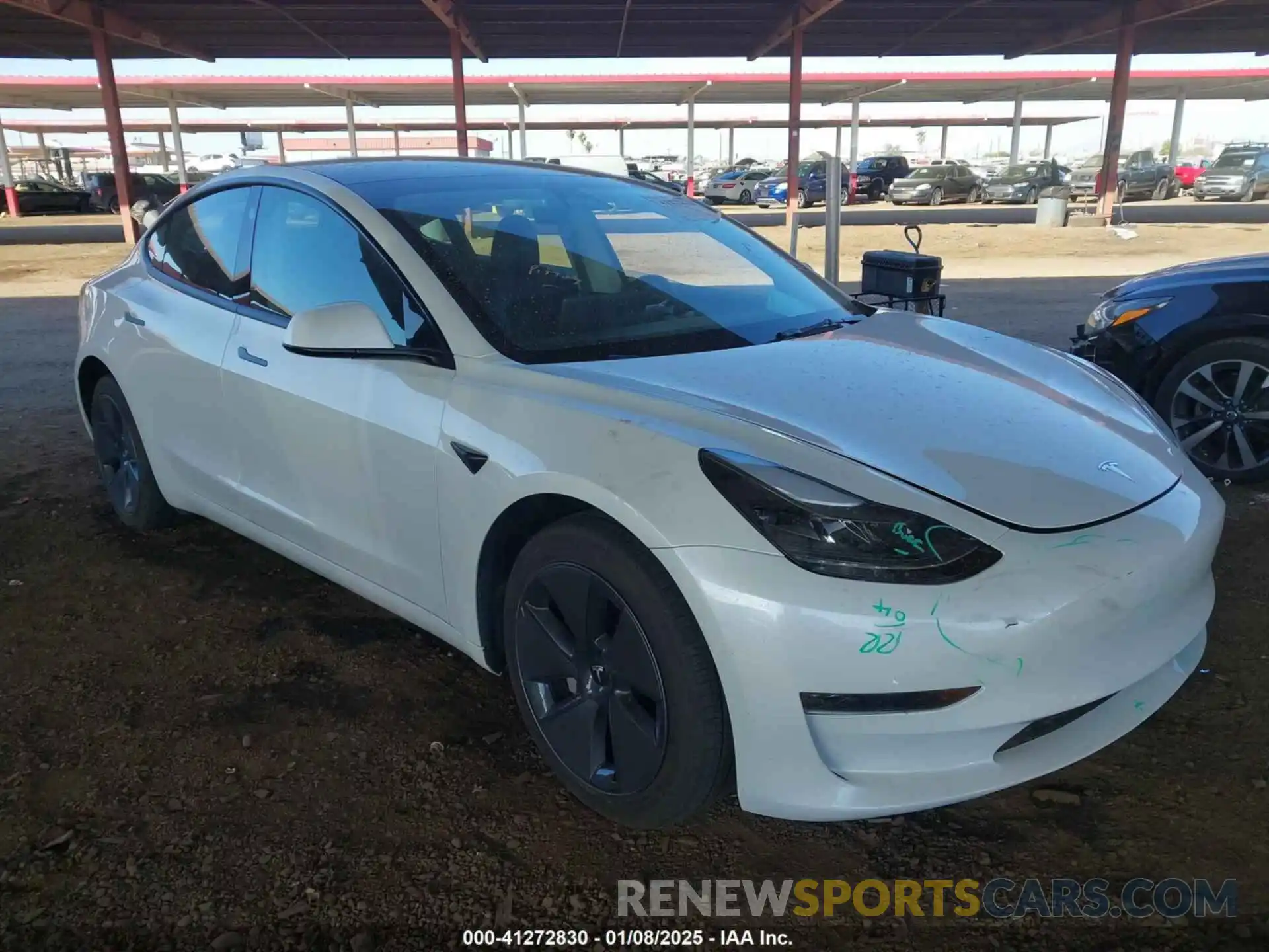 1 Photograph of a damaged car 5YJ3E1EA6PF646256 TESLA MODEL 3 2023