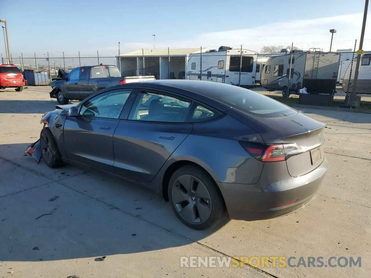 2 Photograph of a damaged car 5YJ3E1EA6PF658634 TESLA MODEL 3 2023