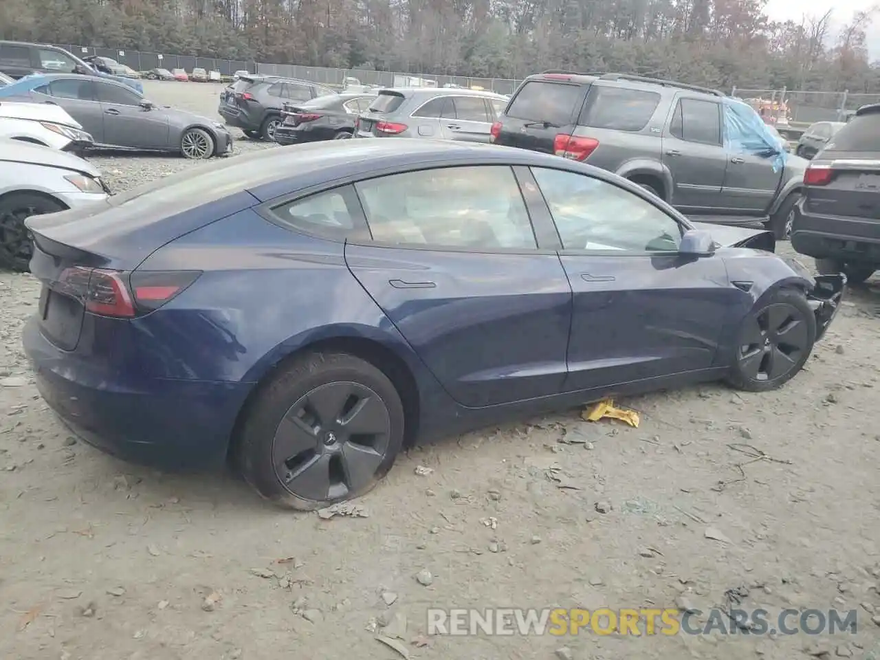 3 Photograph of a damaged car 5YJ3E1EA6PF666426 TESLA MODEL 3 2023