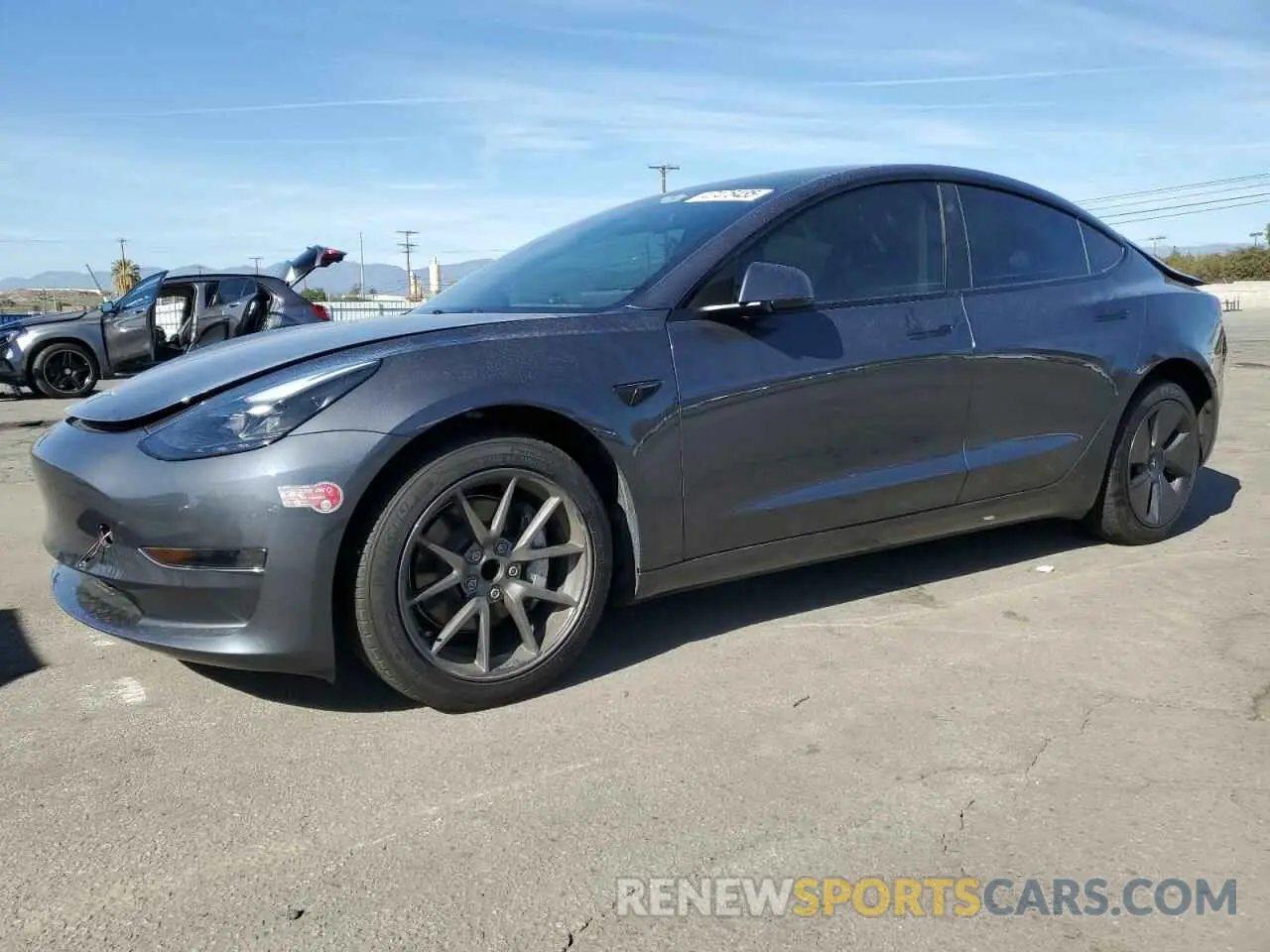 1 Photograph of a damaged car 5YJ3E1EA6PF675675 TESLA MODEL 3 2023