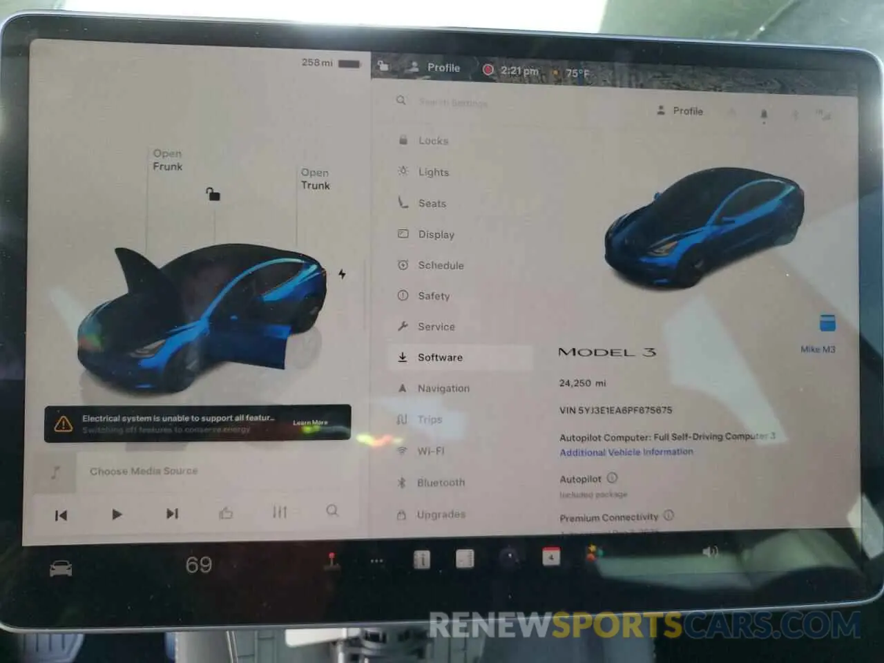 9 Photograph of a damaged car 5YJ3E1EA6PF675675 TESLA MODEL 3 2023