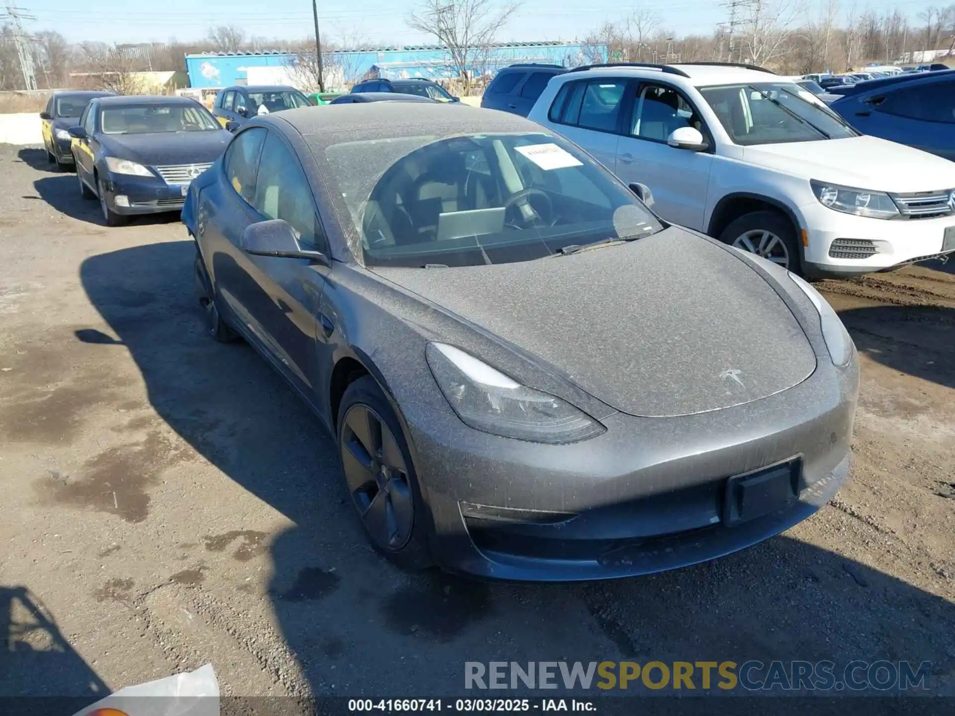 1 Photograph of a damaged car 5YJ3E1EA6PF682173 TESLA MODEL 3 2023