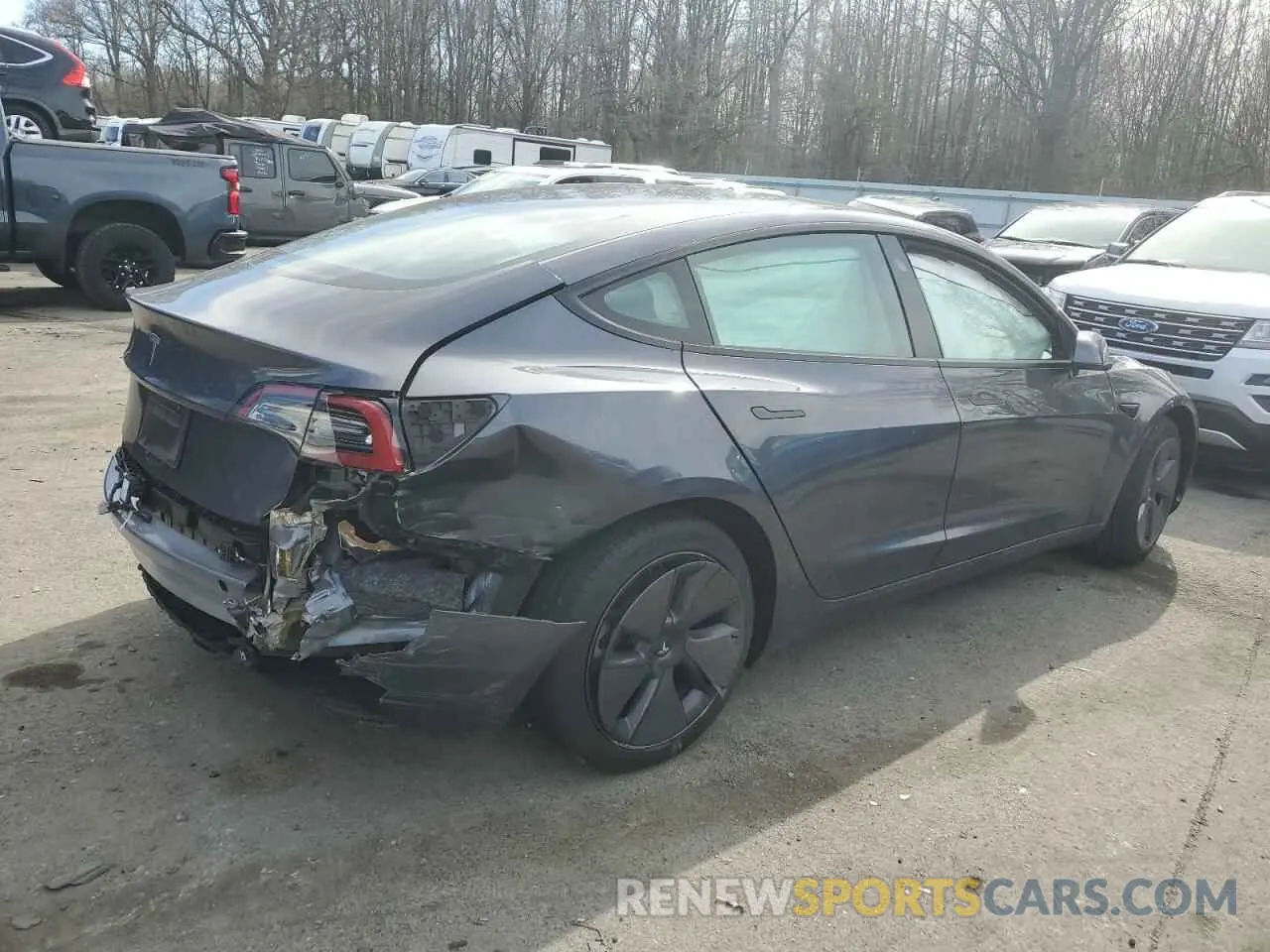 3 Photograph of a damaged car 5YJ3E1EA6PF690161 TESLA MODEL 3 2023