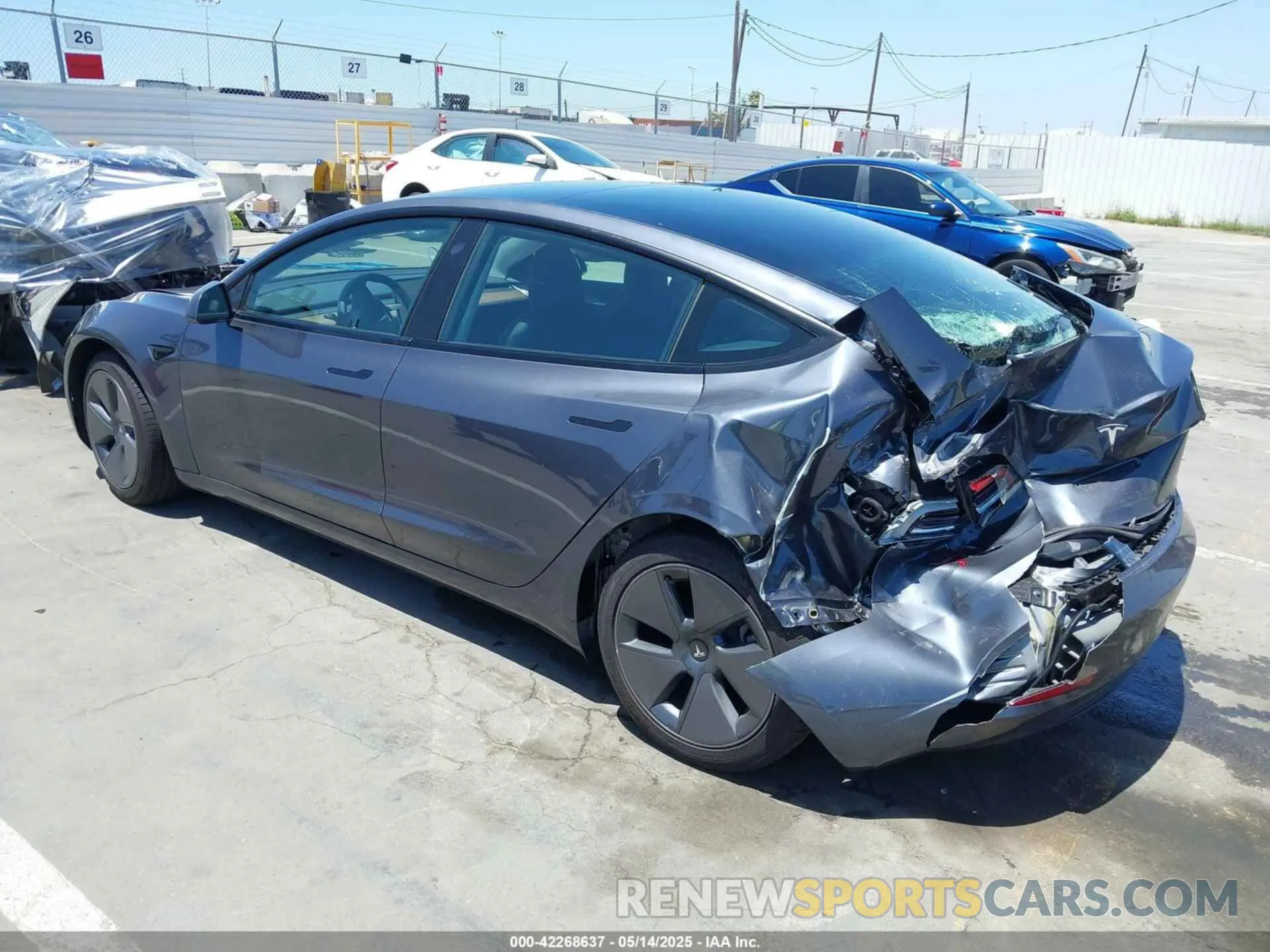 3 Photograph of a damaged car 5YJ3E1EA6PF694419 TESLA MODEL 3 2023