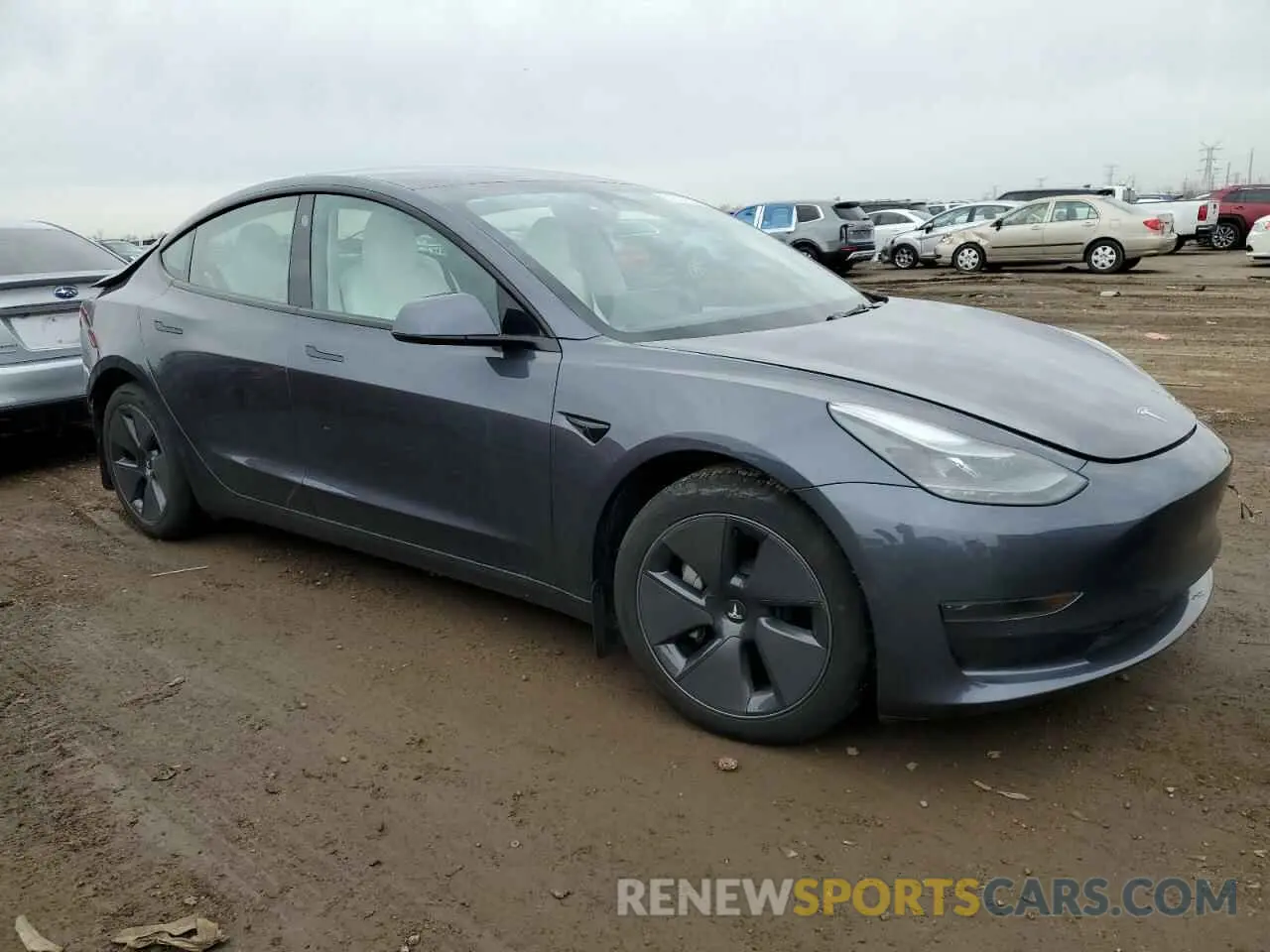 4 Photograph of a damaged car 5YJ3E1EA6PF696574 TESLA MODEL 3 2023