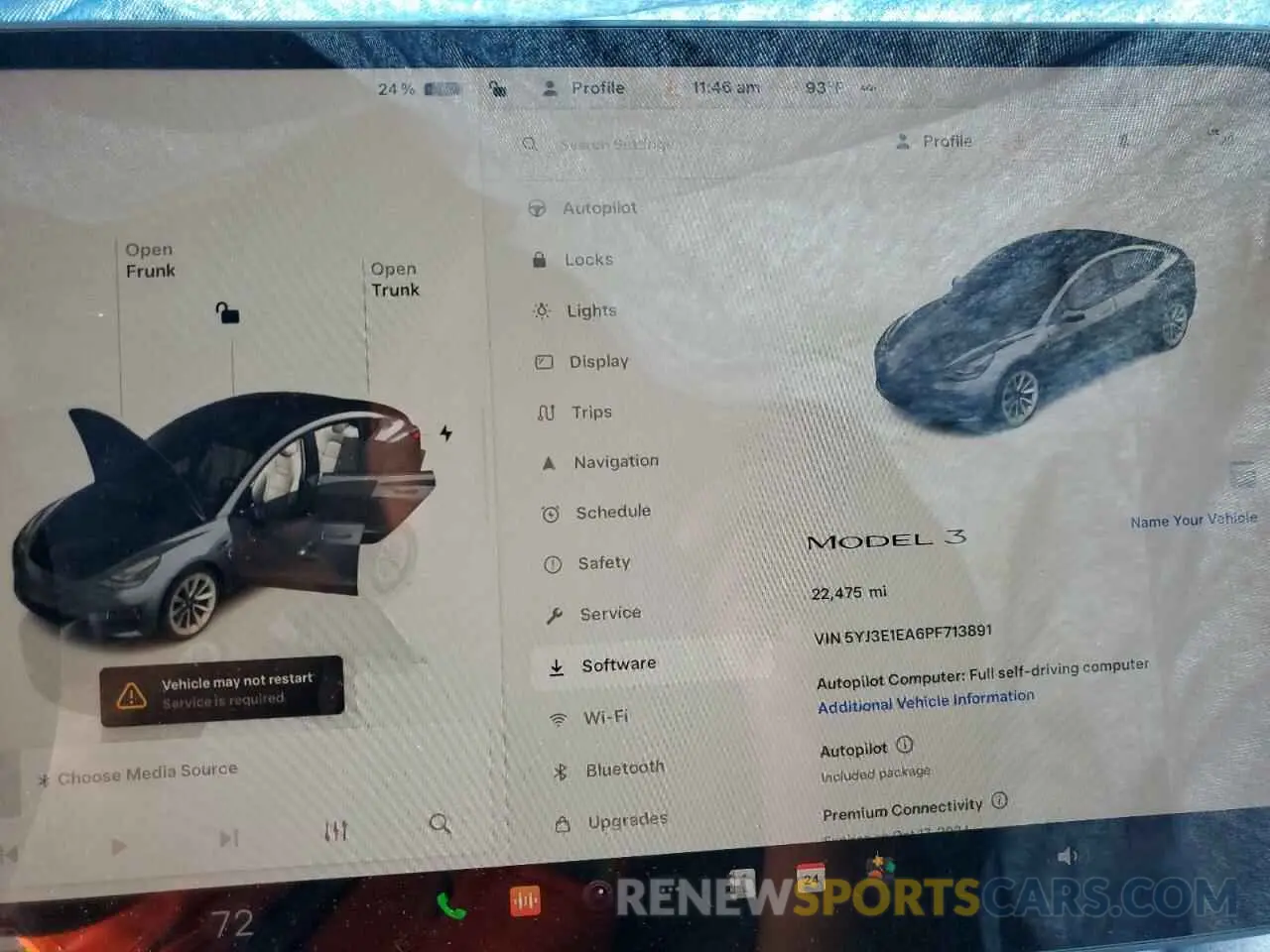 9 Photograph of a damaged car 5YJ3E1EA6PF713891 TESLA MODEL 3 2023