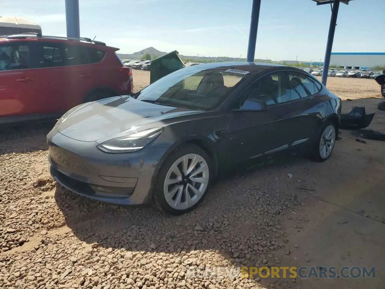 1 Photograph of a damaged car 5YJ3E1EA7PF383808 TESLA MODEL 3 2023